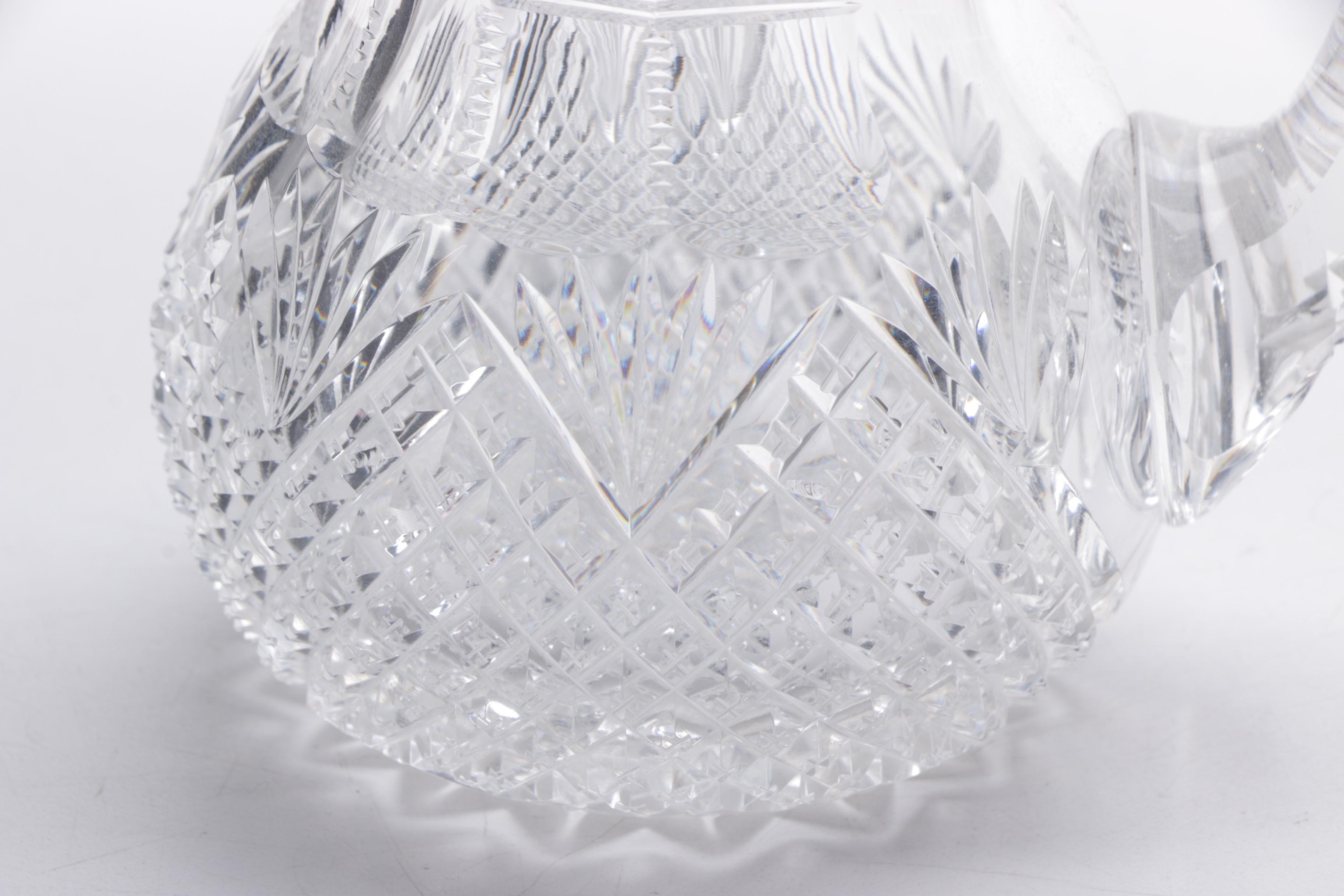 Antique and Vintage Cut Glass and Crystal Tableware including American Brilliant