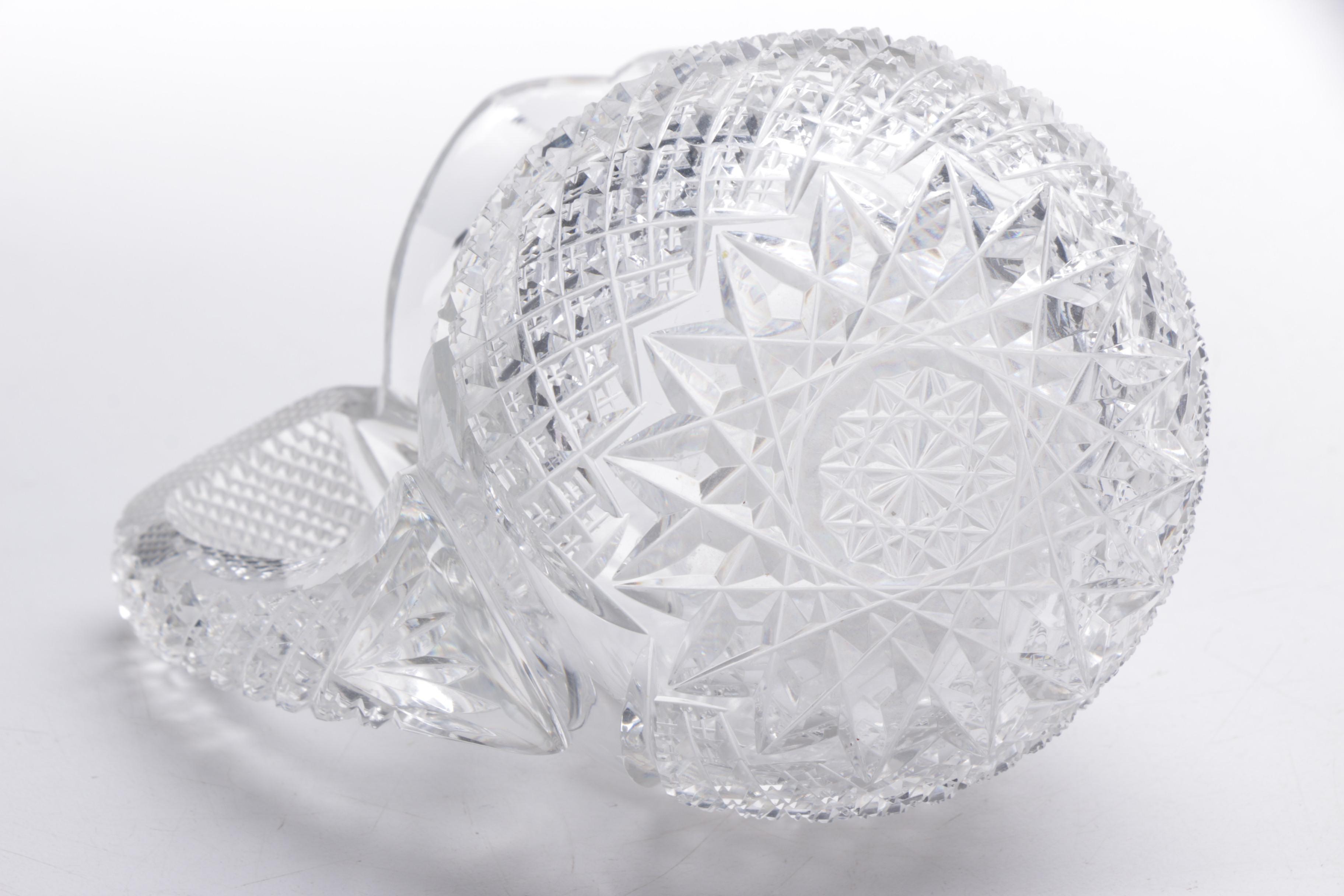 Antique and Vintage Cut Glass and Crystal Tableware including American Brilliant