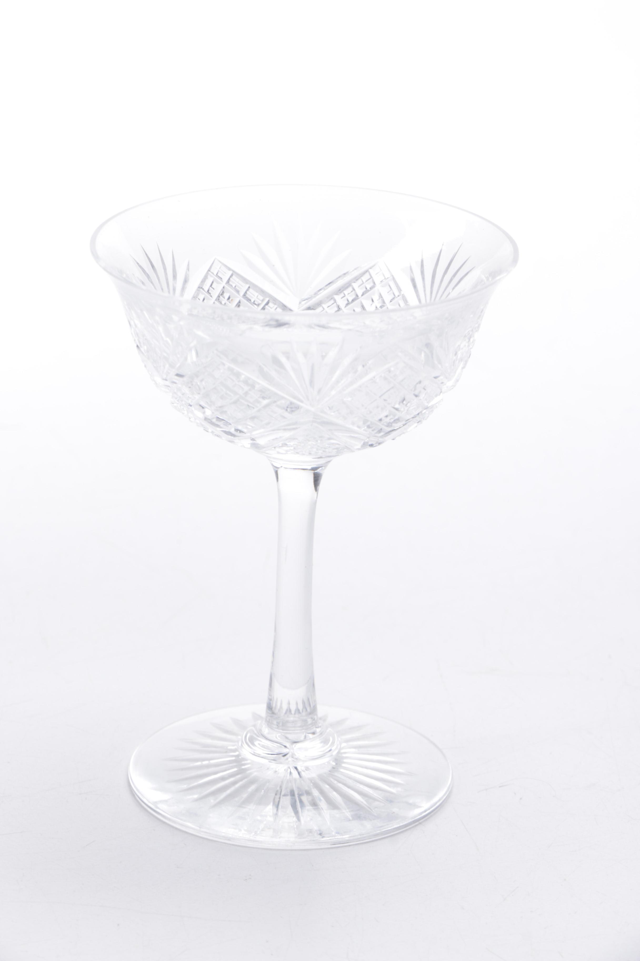 Antique and Vintage Cut Glass and Crystal Tableware including American Brilliant