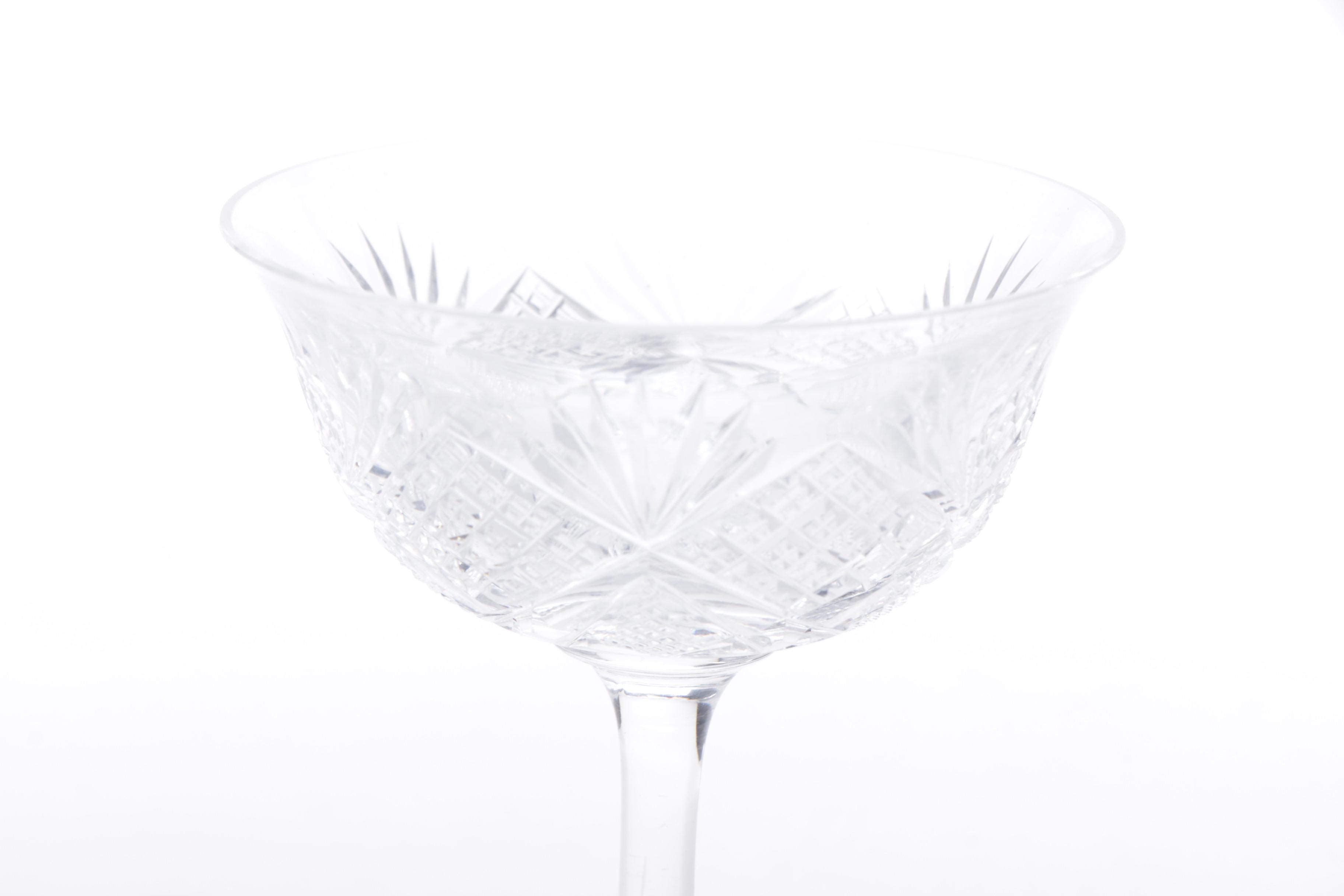 Antique and Vintage Cut Glass and Crystal Tableware including American Brilliant