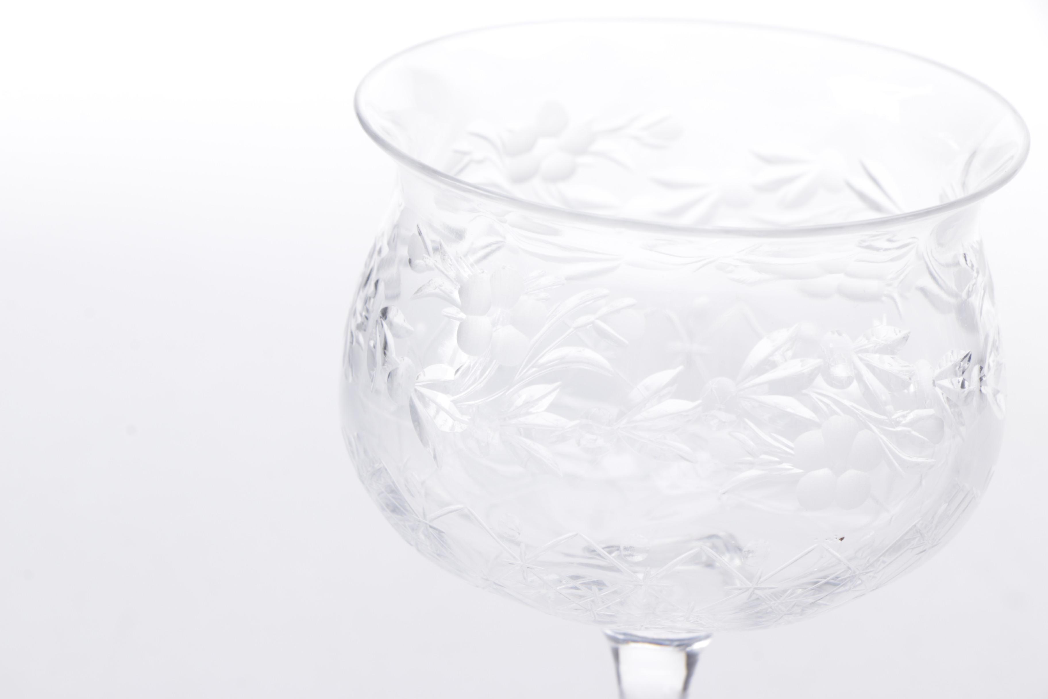 Antique and Vintage Cut Glass and Crystal Tableware including American Brilliant