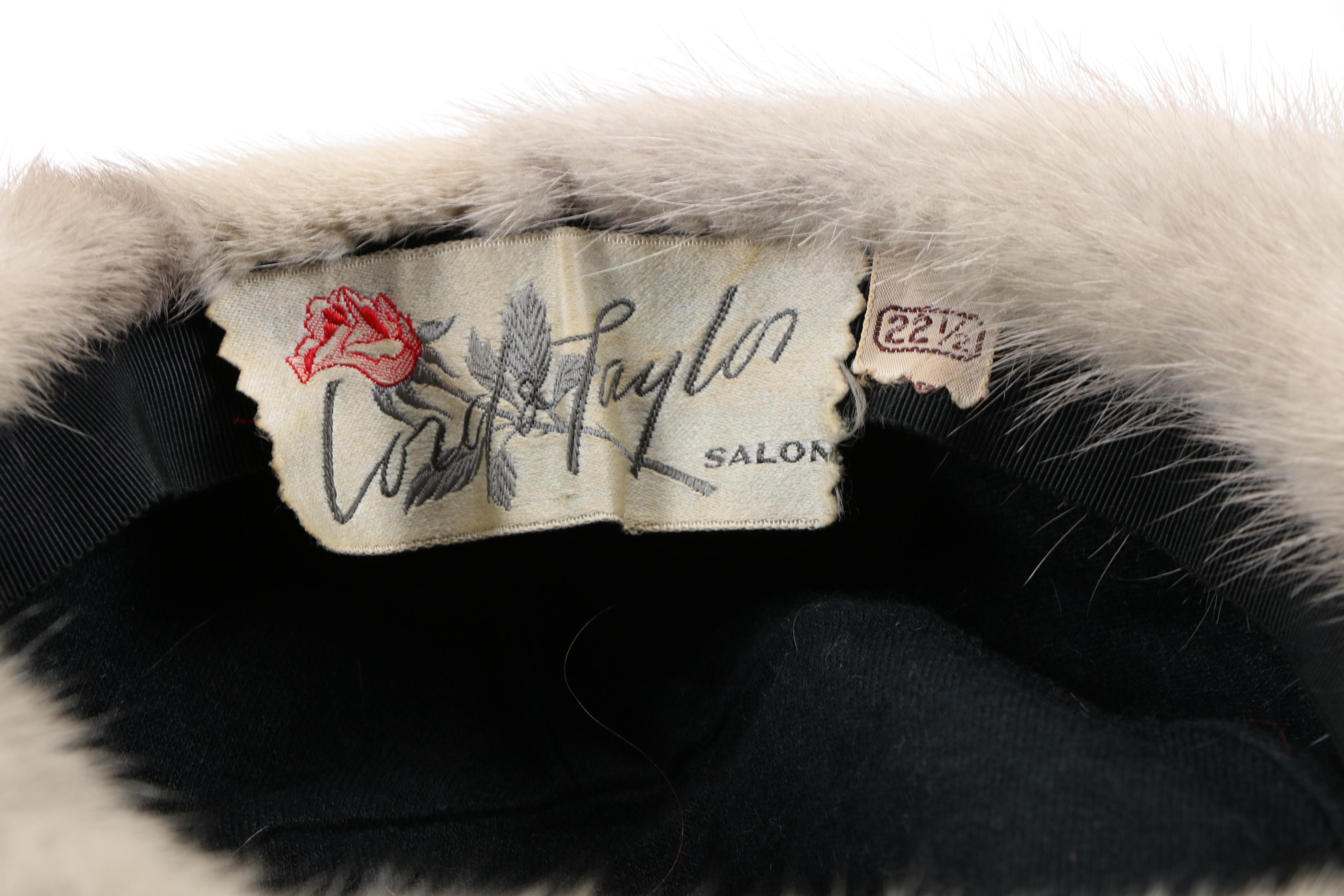 Vintage Christian Dior Chapeaux and Lord & Taylor Mink Fur Hats and Accessories