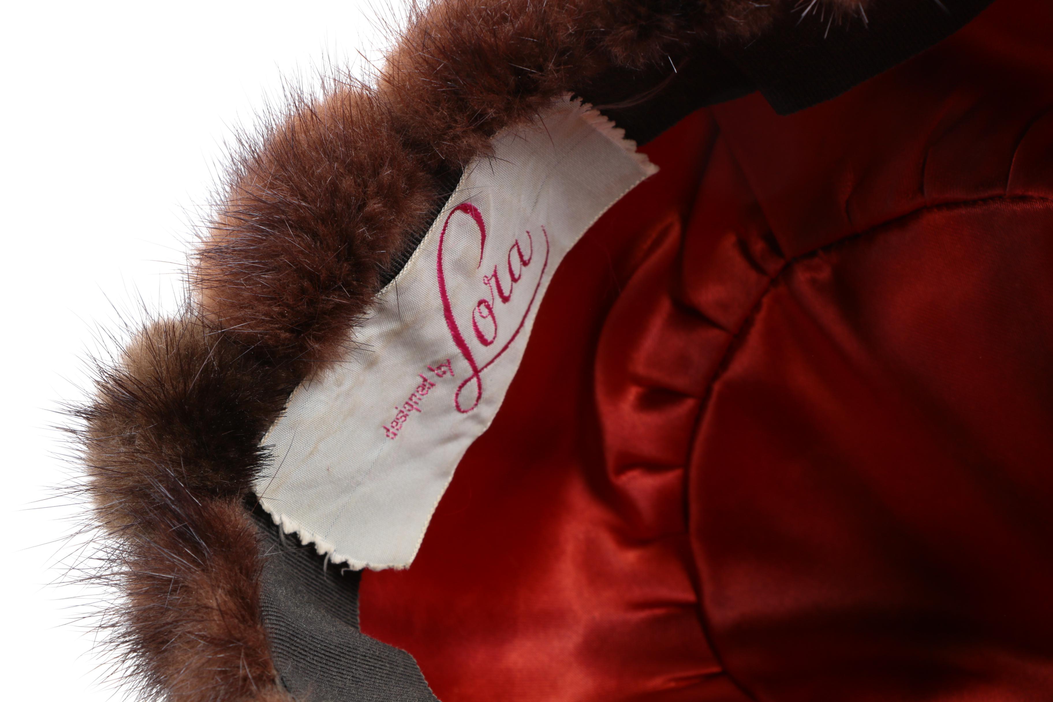 Vintage Christian Dior Chapeaux and Lord & Taylor Mink Fur Hats and Accessories