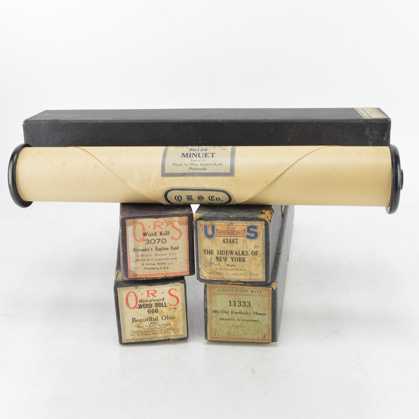 Vintage and Antique Player Piano Rolls