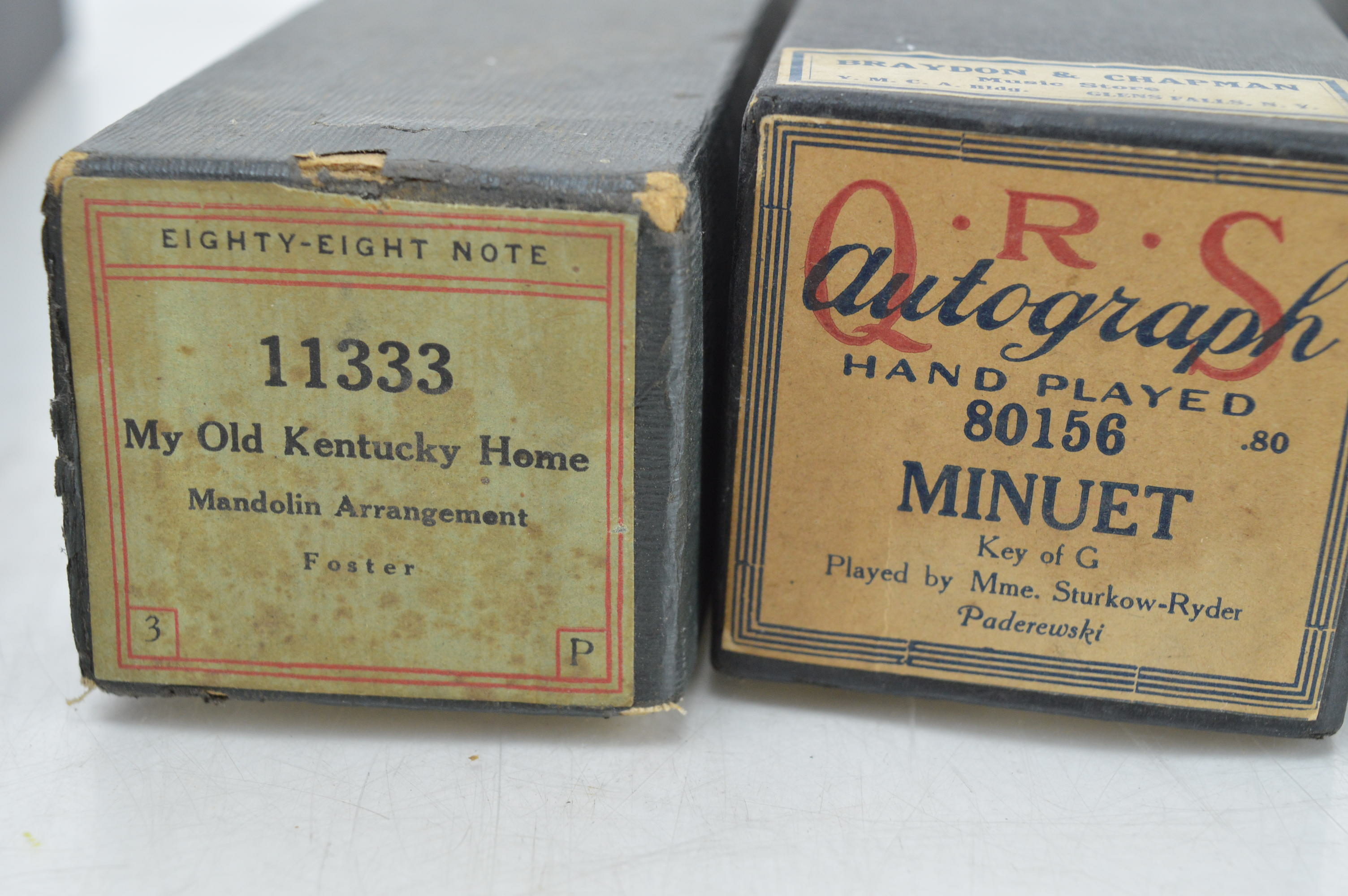 Vintage and Antique Player Piano Rolls