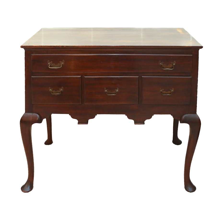 Antique Queen Anne Style Maple Lowboy