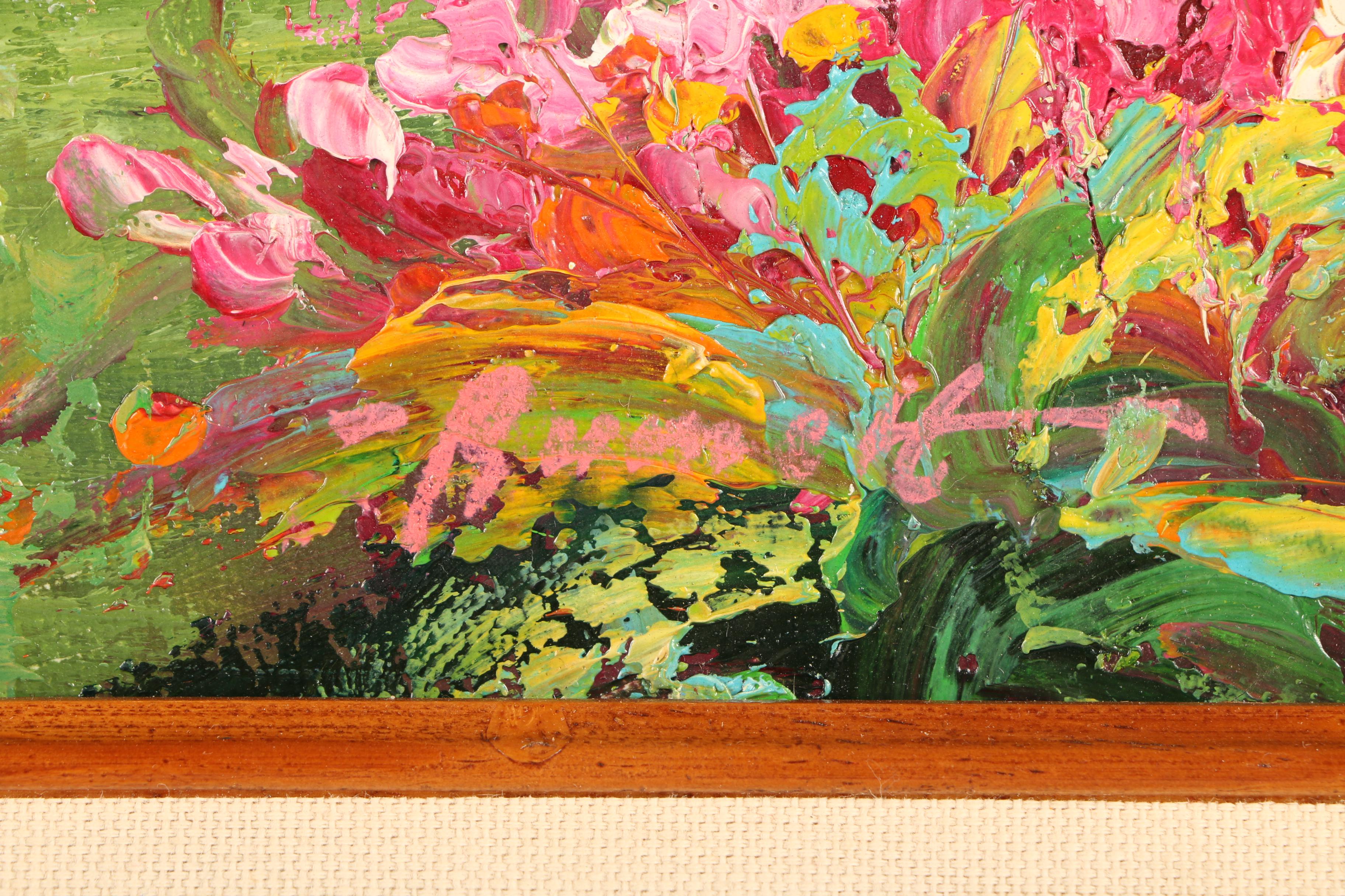 Oil Painting on Canvas of a Cottage in the Woods