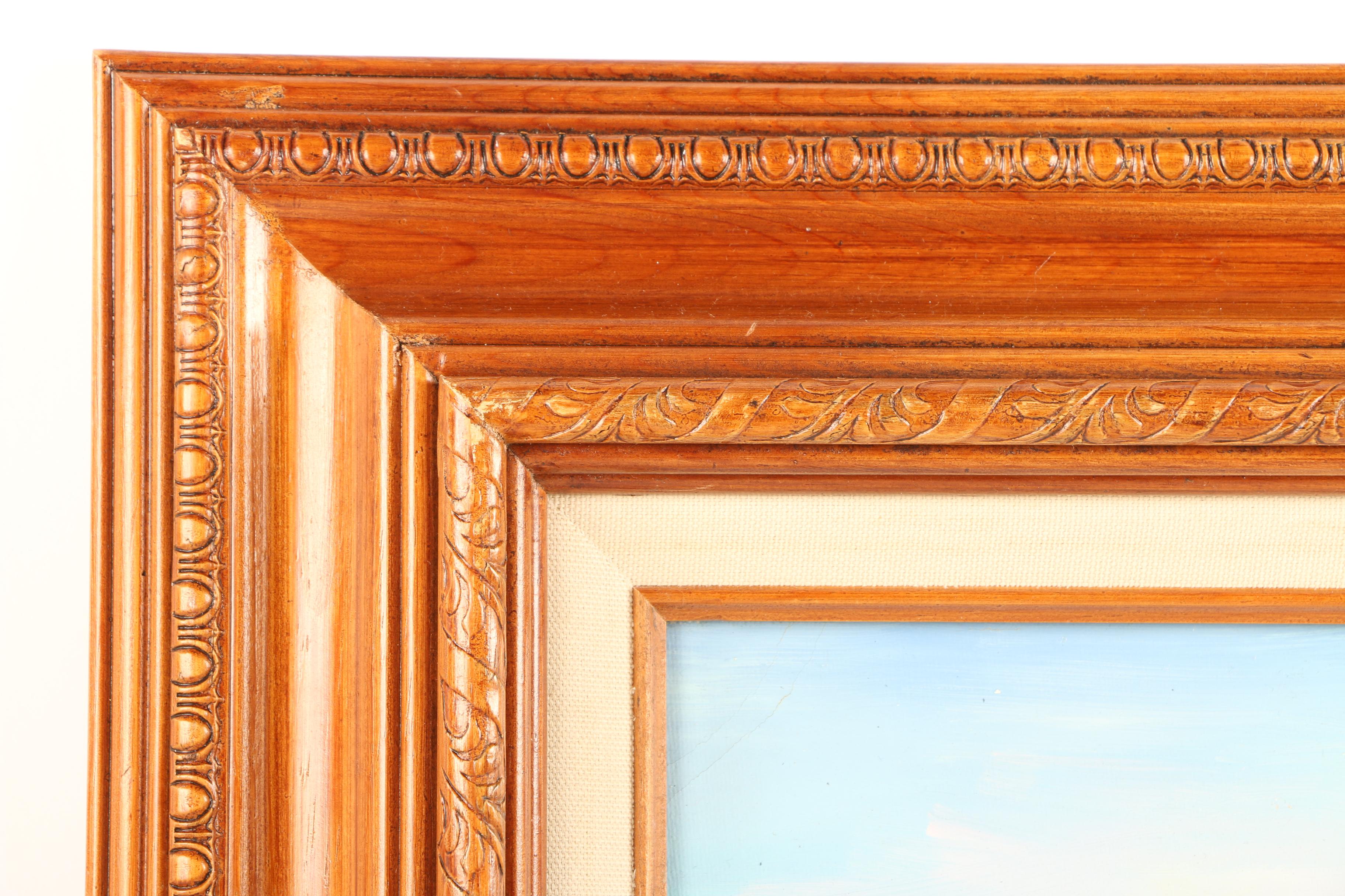 Oil Painting on Canvas of a Cottage in the Woods