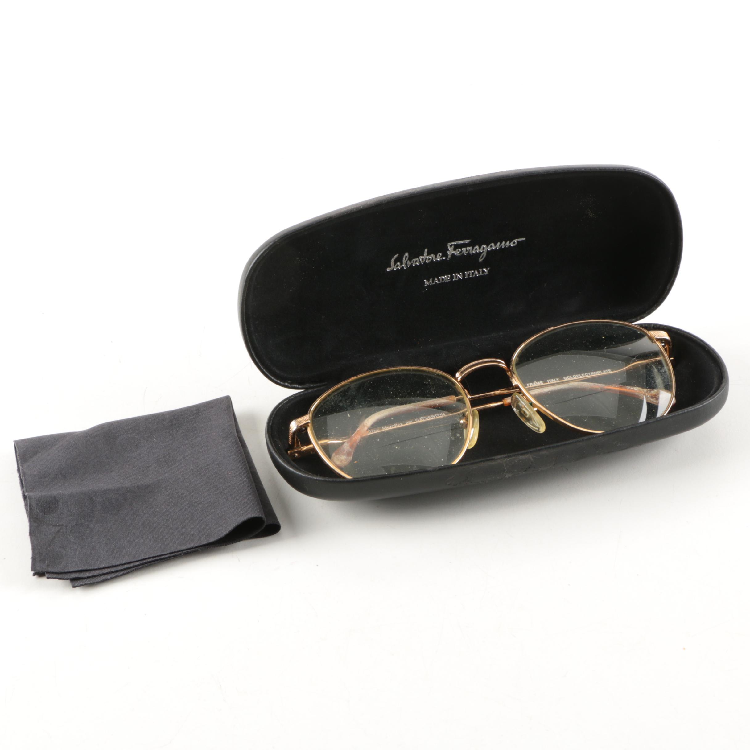 Vintage BerDel Steroflex Gold Electroplate Eyeglasses