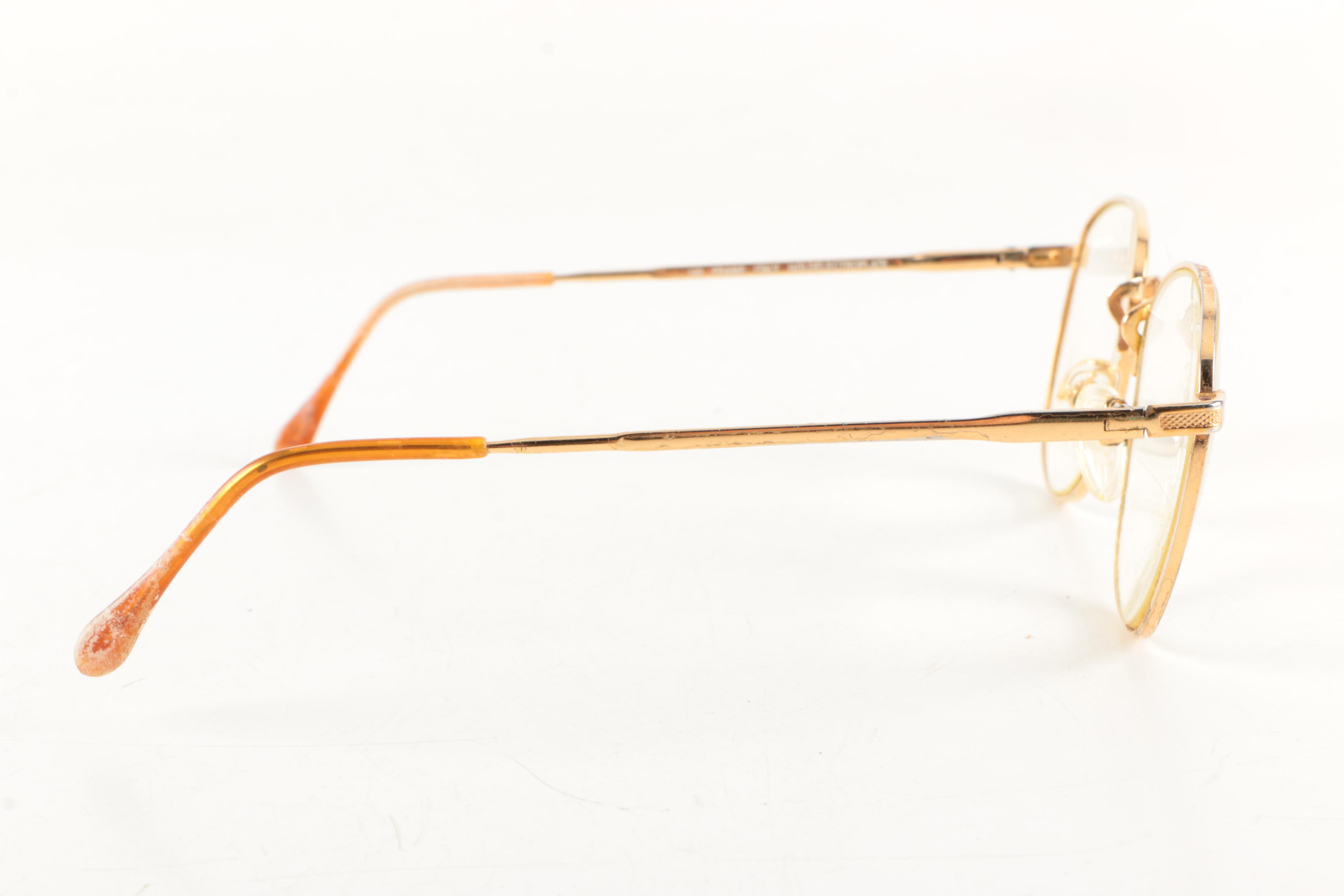 Vintage BerDel Steroflex Gold Electroplate Eyeglasses