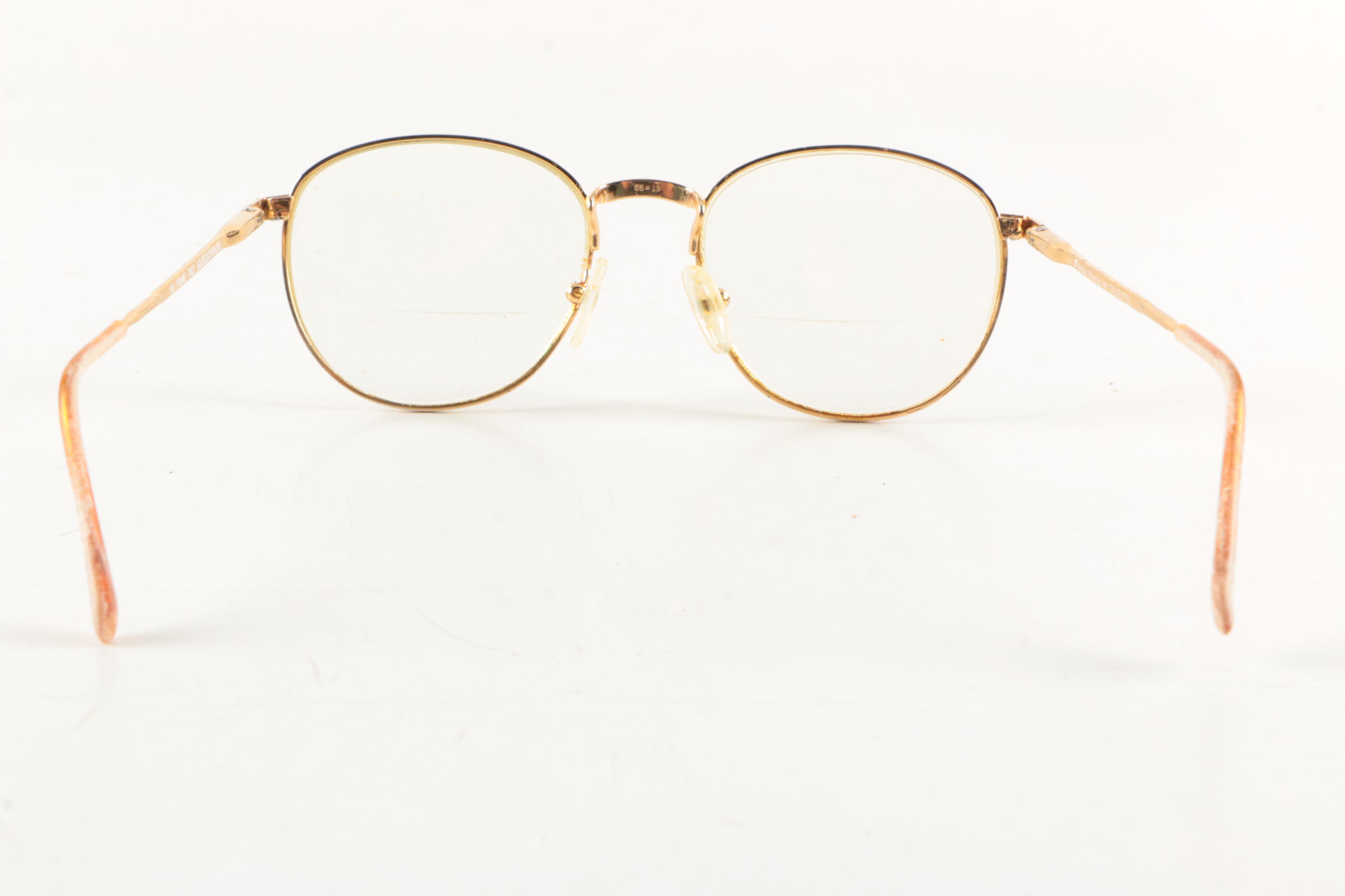 Vintage BerDel Steroflex Gold Electroplate Eyeglasses