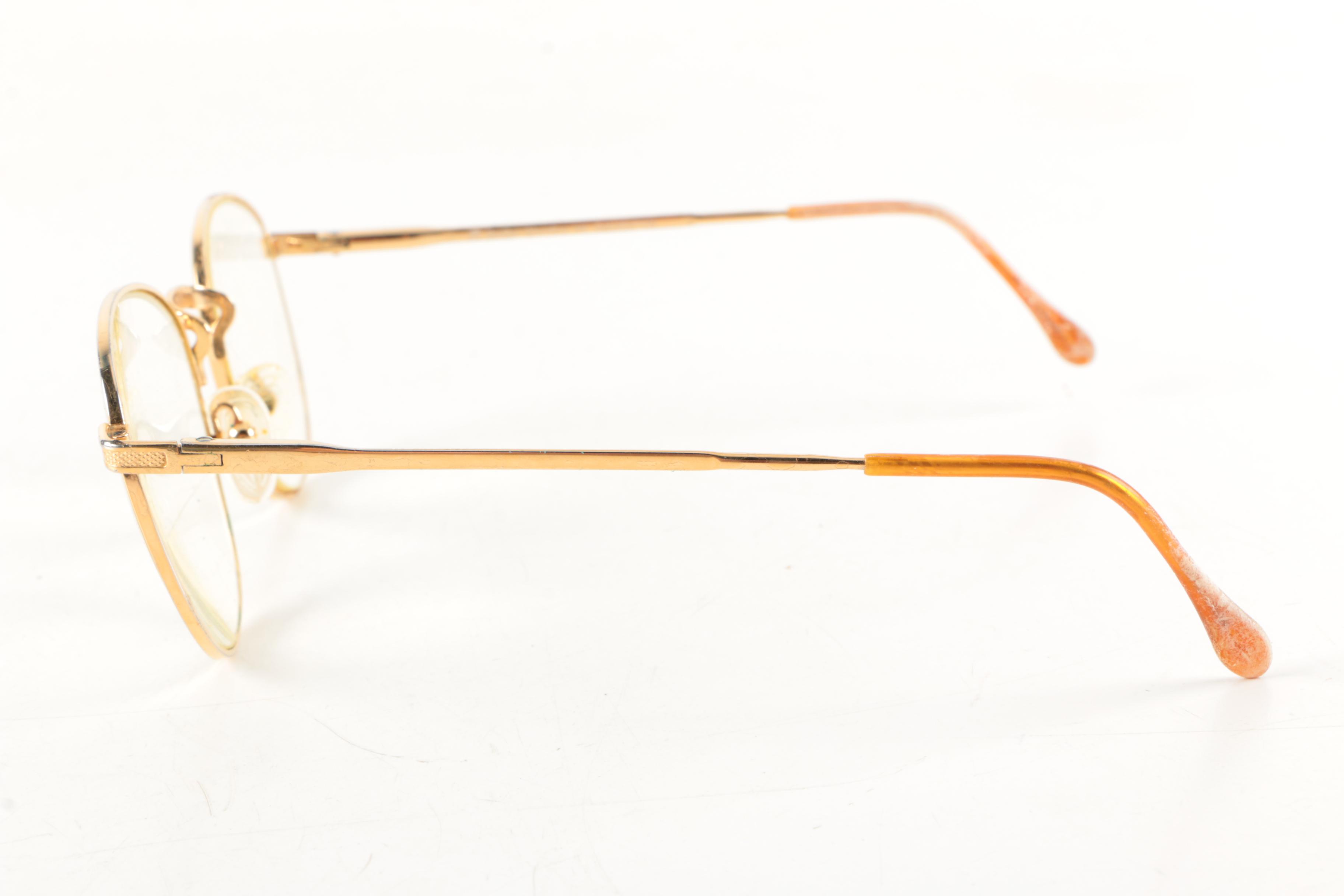 Vintage BerDel Steroflex Gold Electroplate Eyeglasses
