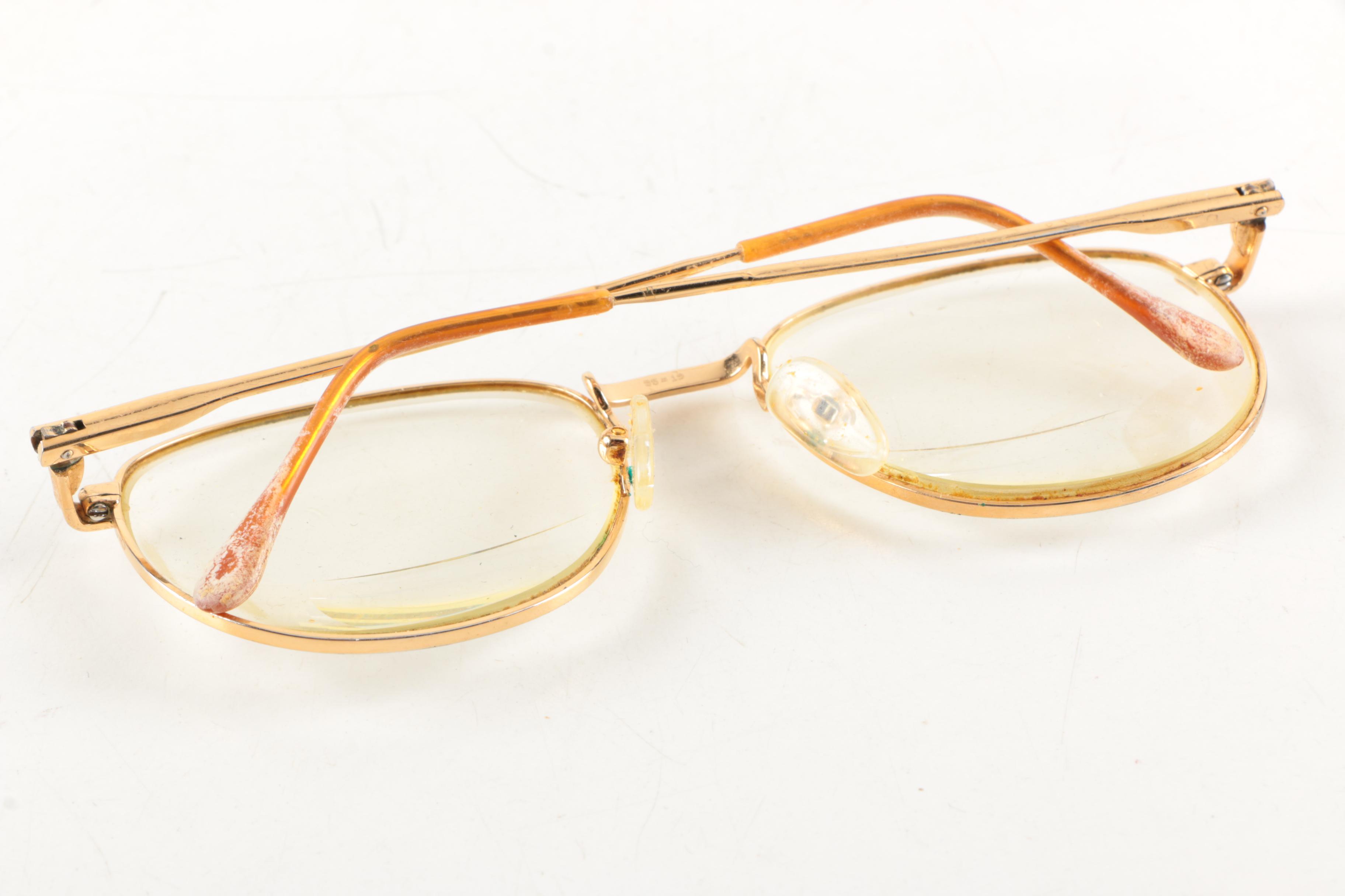 Vintage BerDel Steroflex Gold Electroplate Eyeglasses