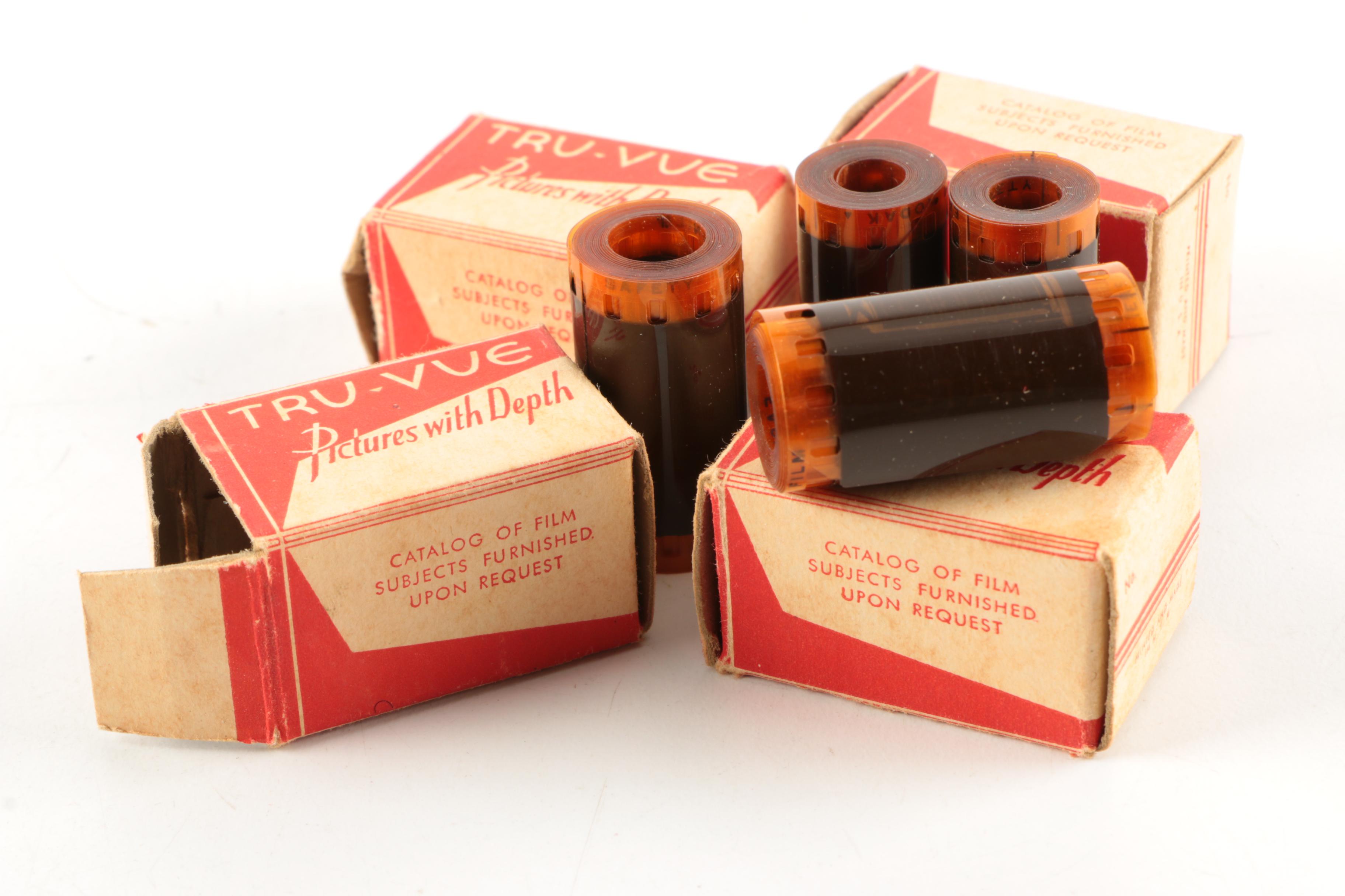 Vintage 1930's Art Deco Style Tru-Vue Three Dimensional Film Viewer And Film