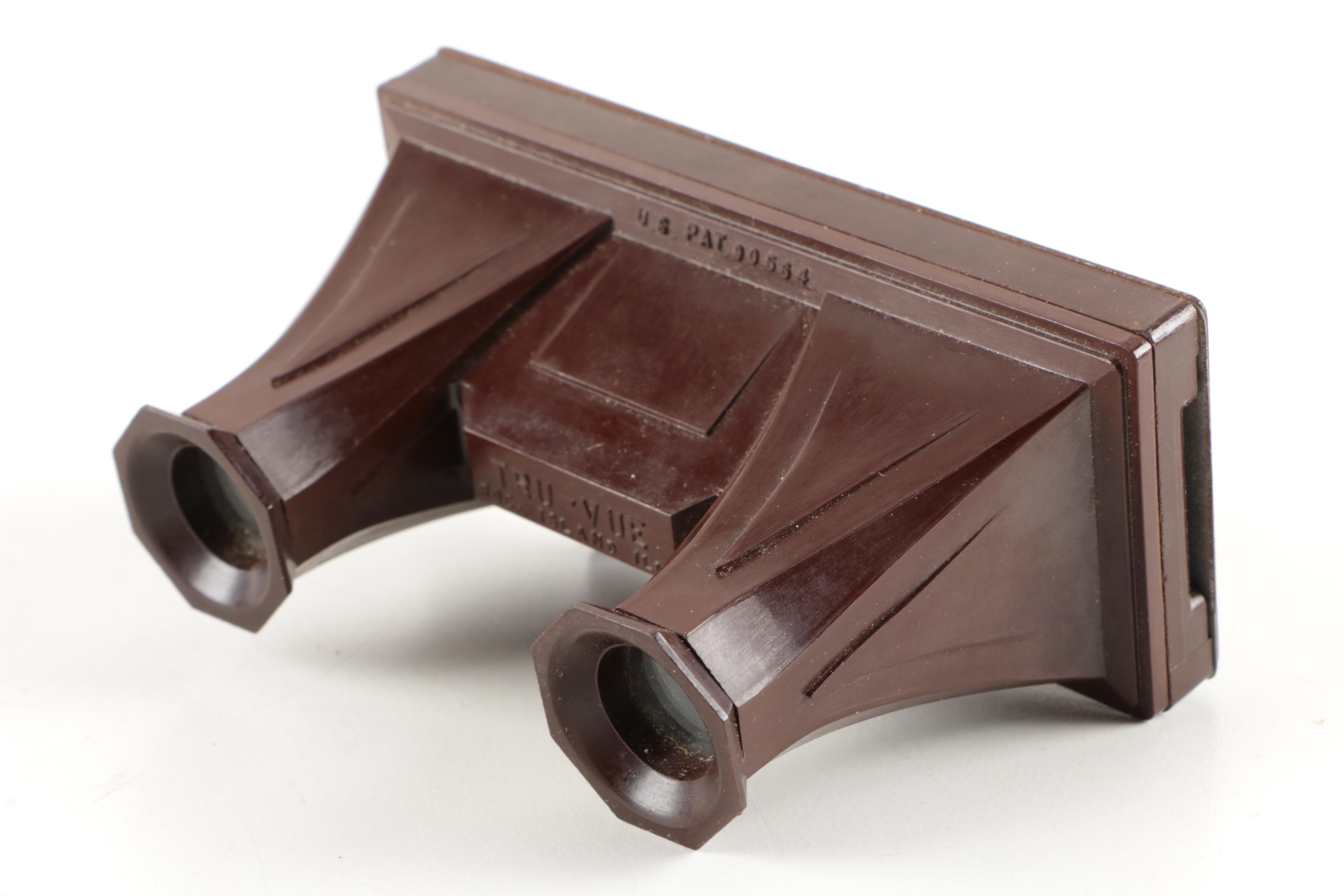 Vintage 1930's Art Deco Style Tru-Vue Three Dimensional Film Viewer And Film