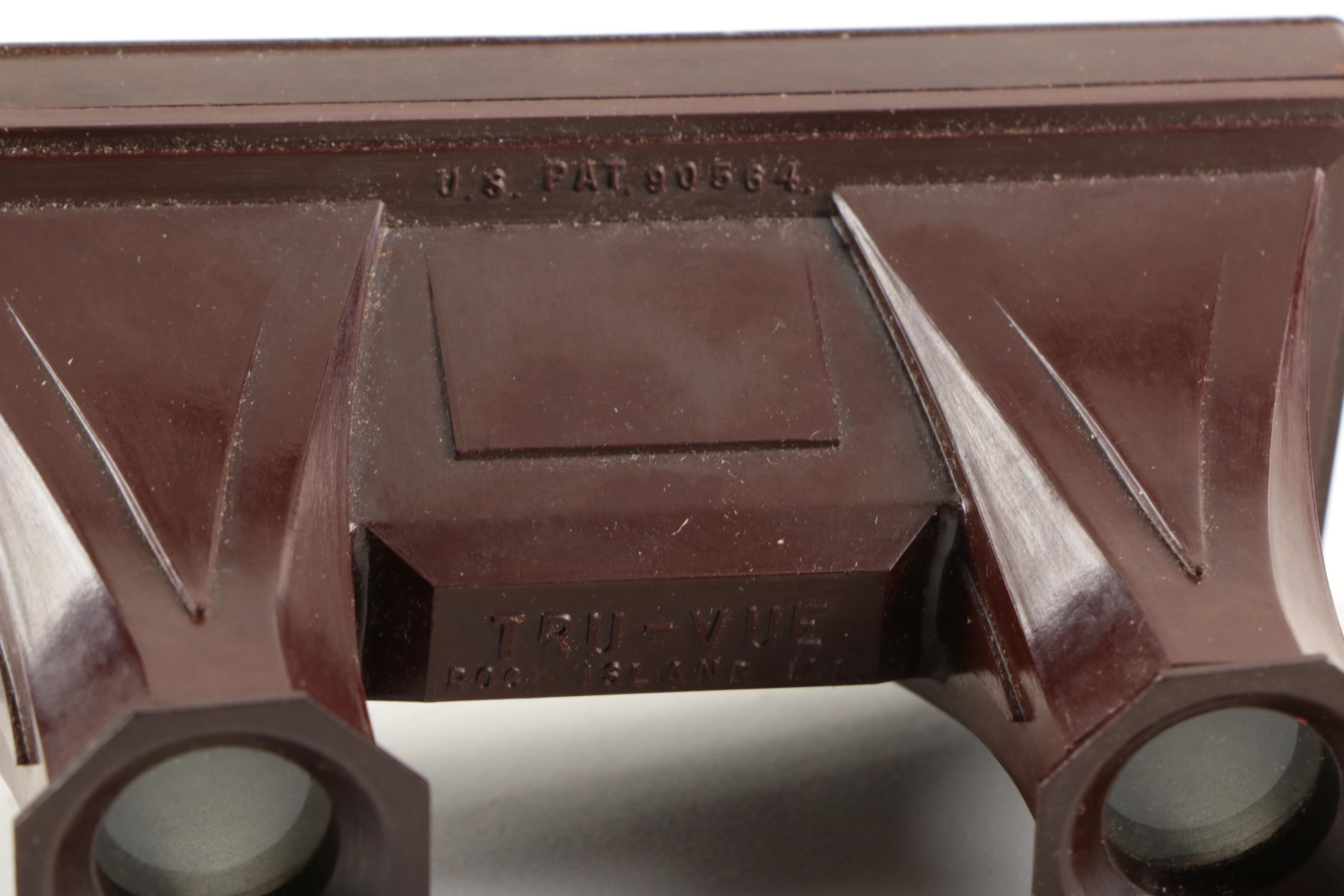 Vintage 1930's Art Deco Style Tru-Vue Three Dimensional Film Viewer And Film