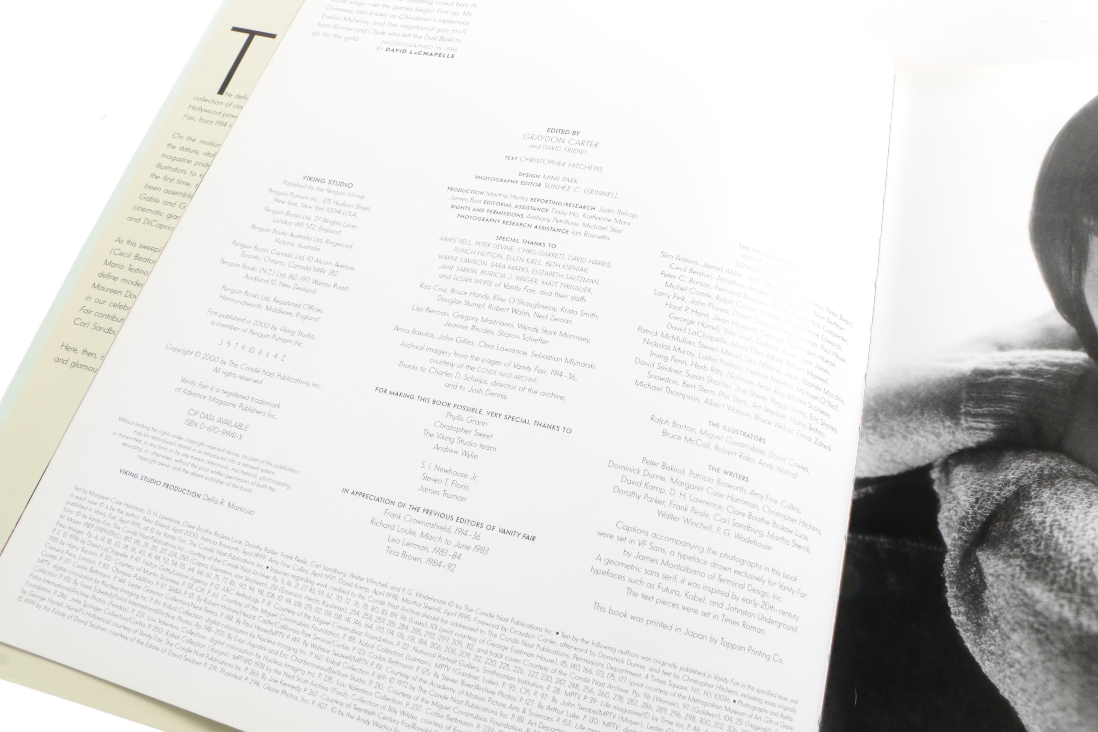 1999 First Edition "Lovers" and 2000 "Vanity Fair's Hollywood"