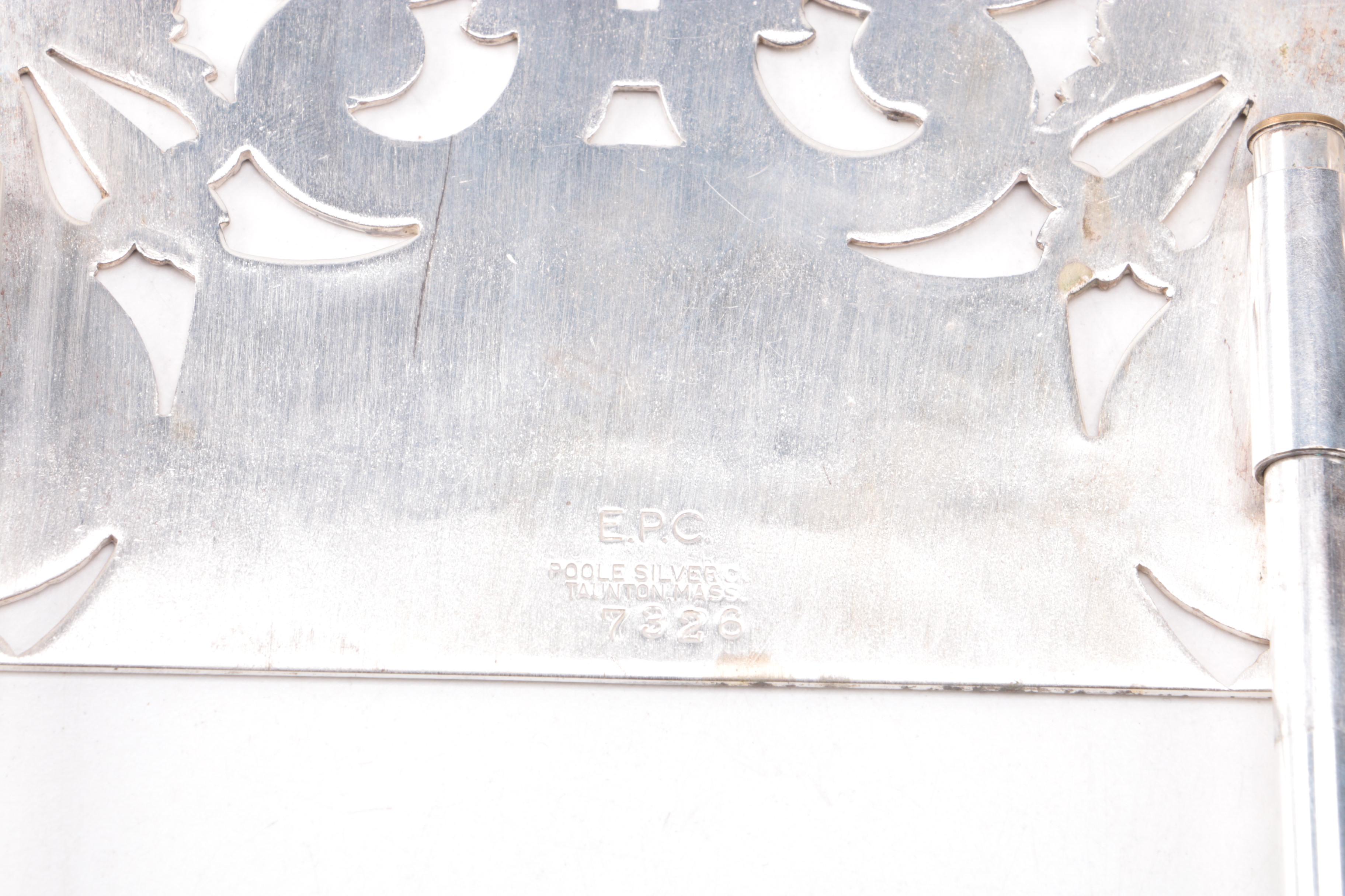 Silver Plate Serving Trays and Expanding Trivet Including Towle