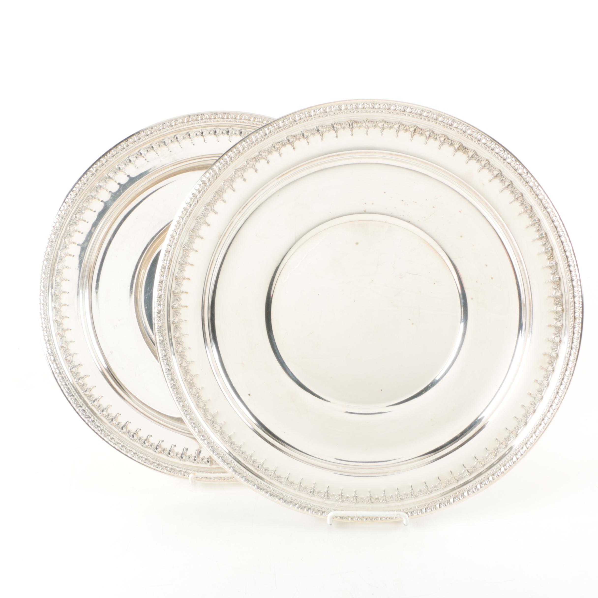 1950 Reed & Barton "Riviera" Silver Plate Round Trays
