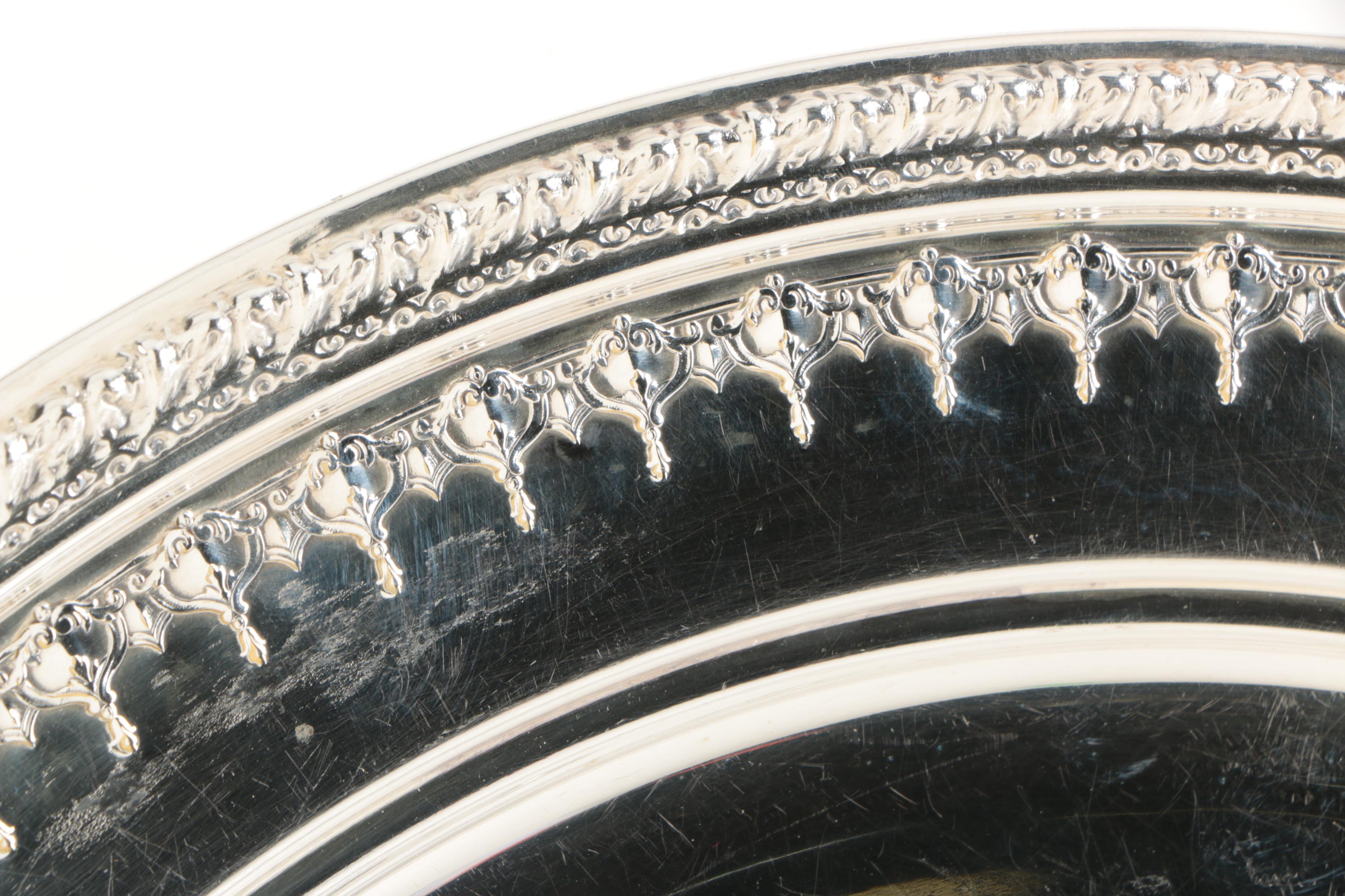 1950 Reed & Barton "Riviera" Silver Plate Round Trays