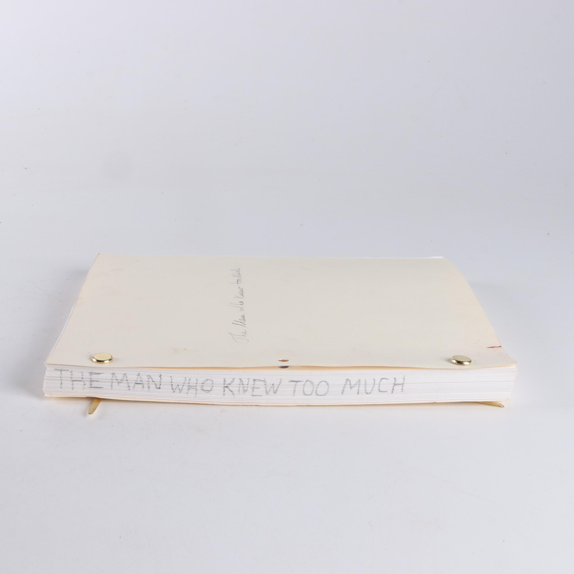 1955 "The Man Who Knew Too Much" Screenplay Final Draft