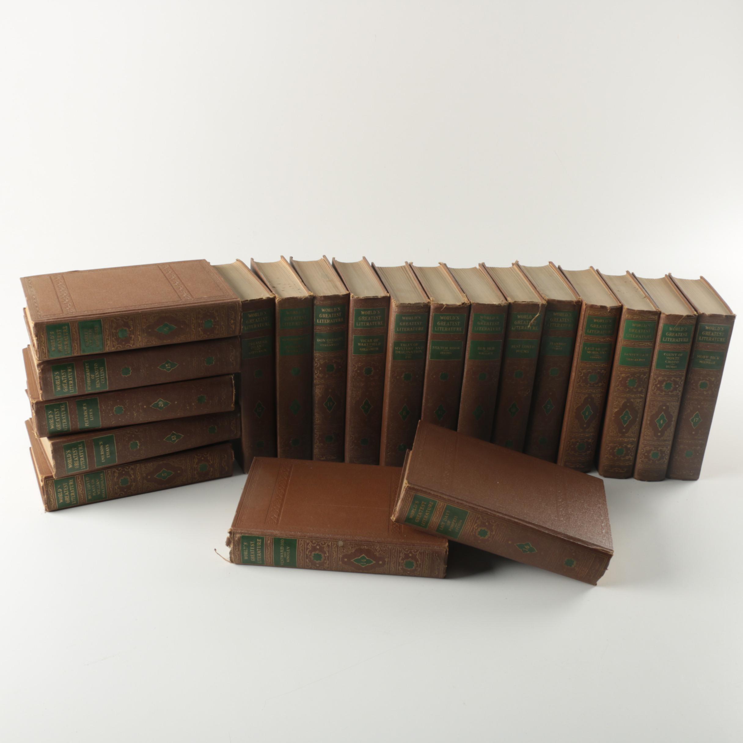 Vintage Complete Set of 1936 "World's Greatest Literature" Volumes