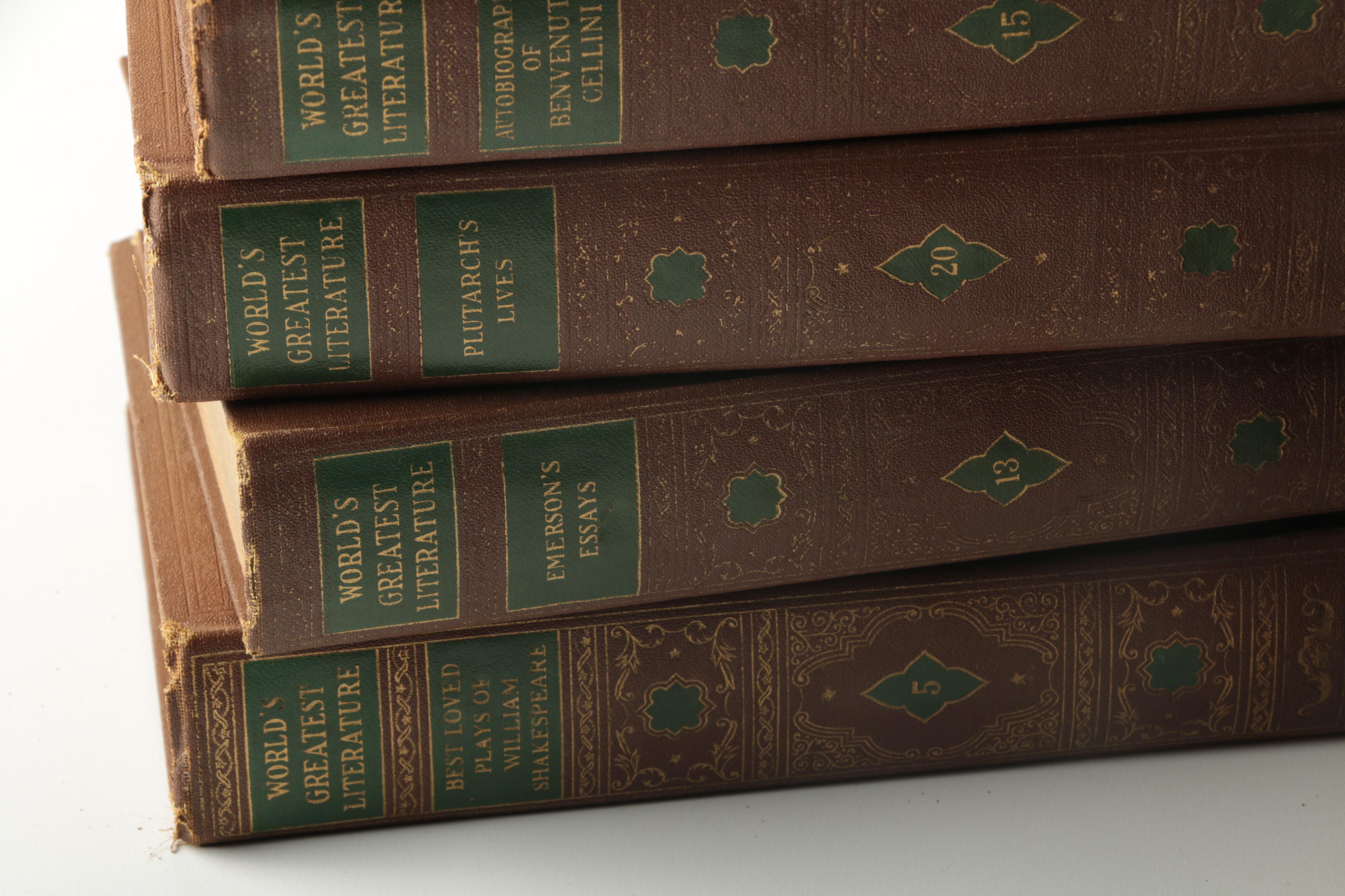 Vintage Complete Set of 1936 "World's Greatest Literature" Volumes