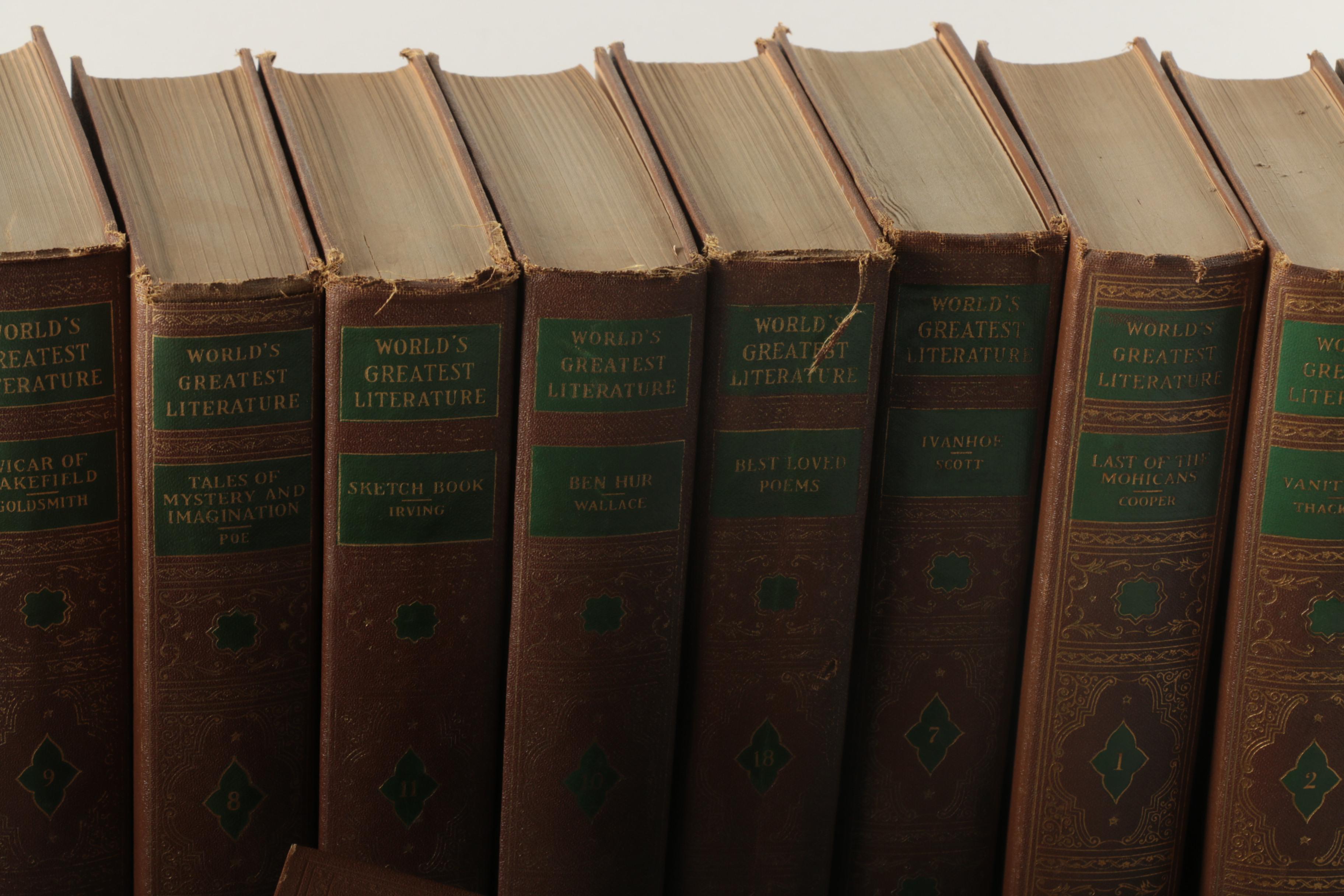 Vintage Complete Set of 1936 "World's Greatest Literature" Volumes