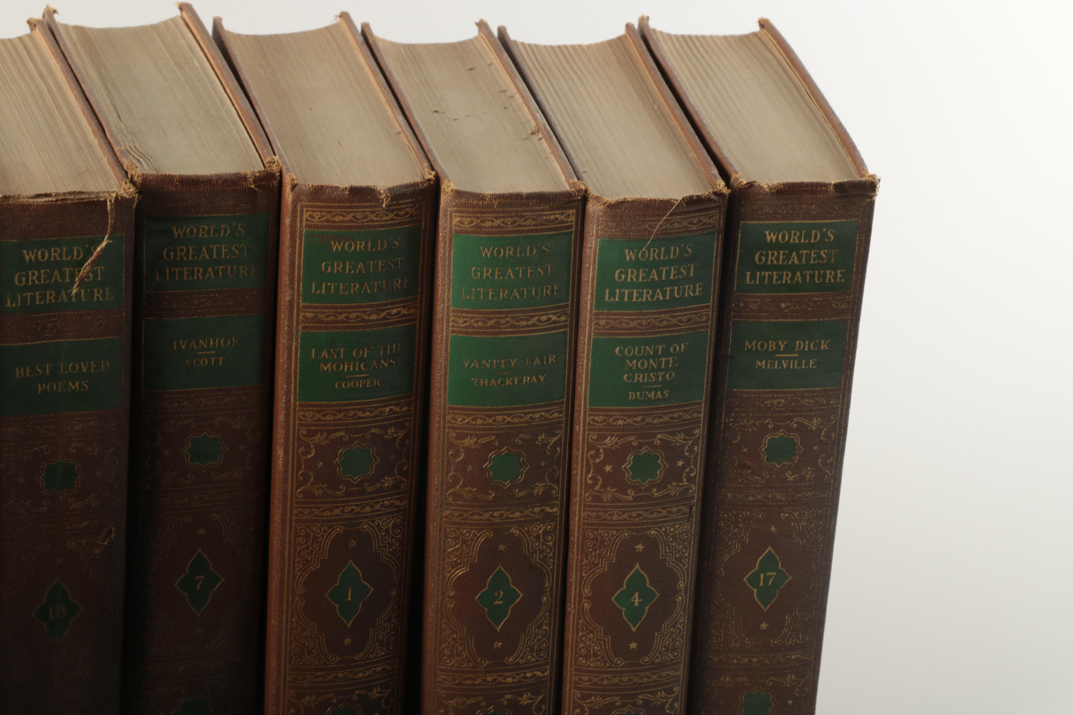 Vintage Complete Set of 1936 "World's Greatest Literature" Volumes