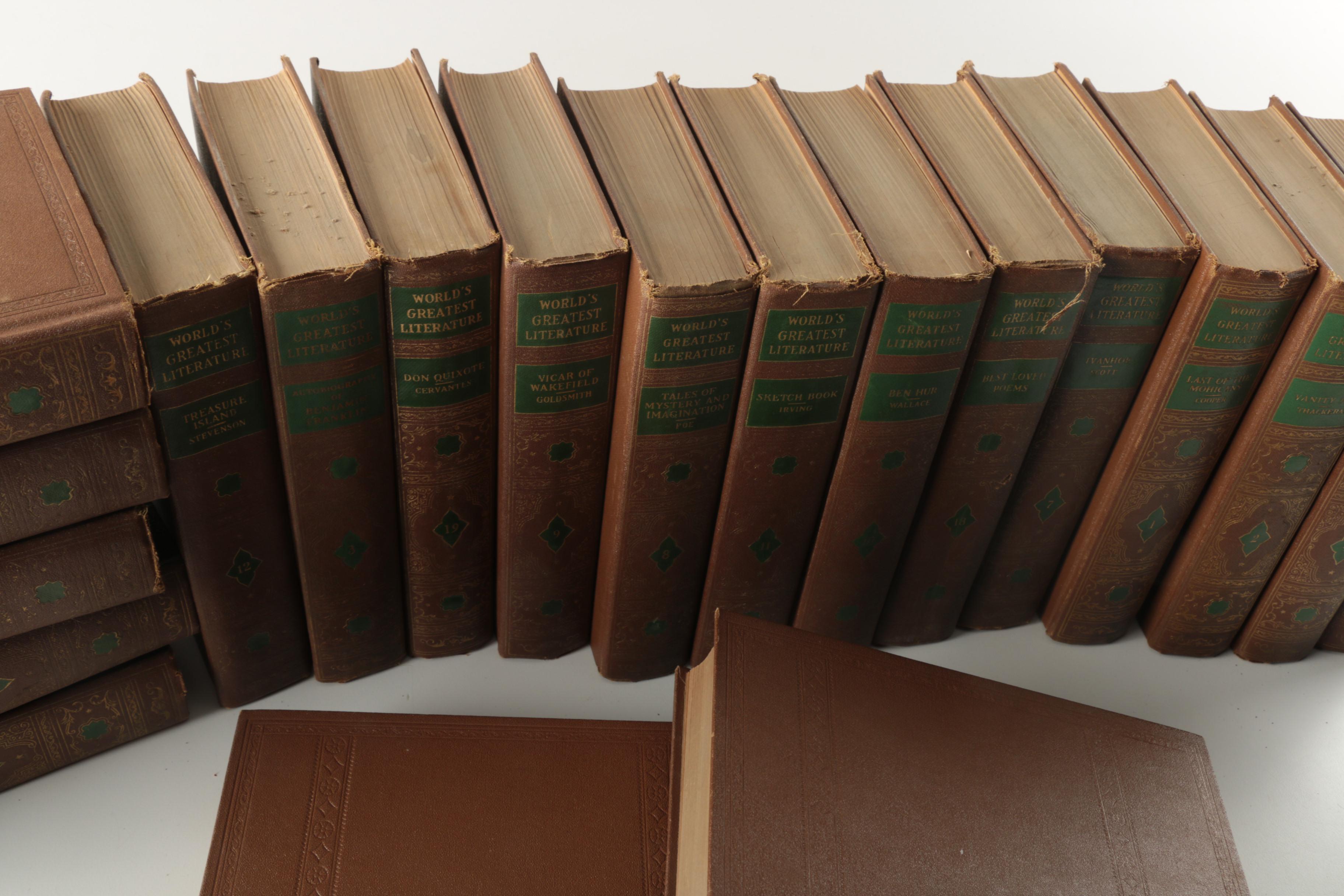 Vintage Complete Set of 1936 "World's Greatest Literature" Volumes
