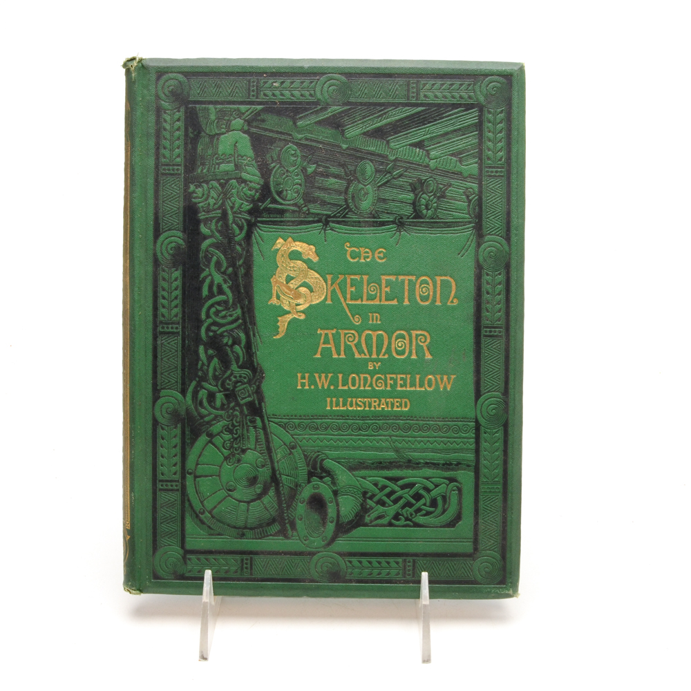 1876 H.W. Longfellow "The Skeleton in Armor" in Hardcover