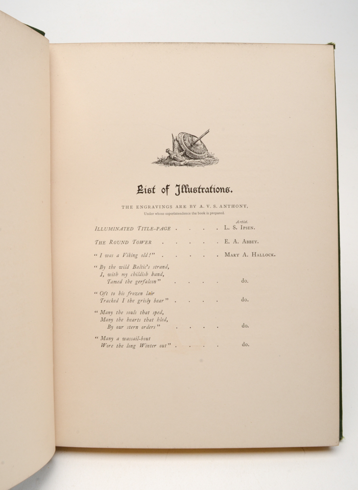 1876 H.W. Longfellow "The Skeleton in Armor" in Hardcover