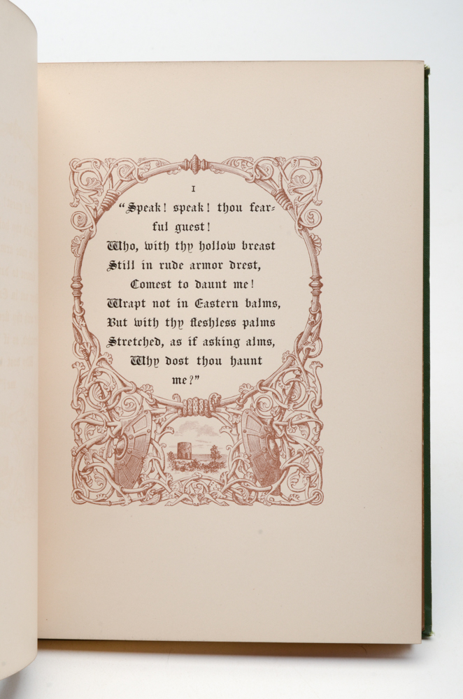 1876 H.W. Longfellow "The Skeleton in Armor" in Hardcover