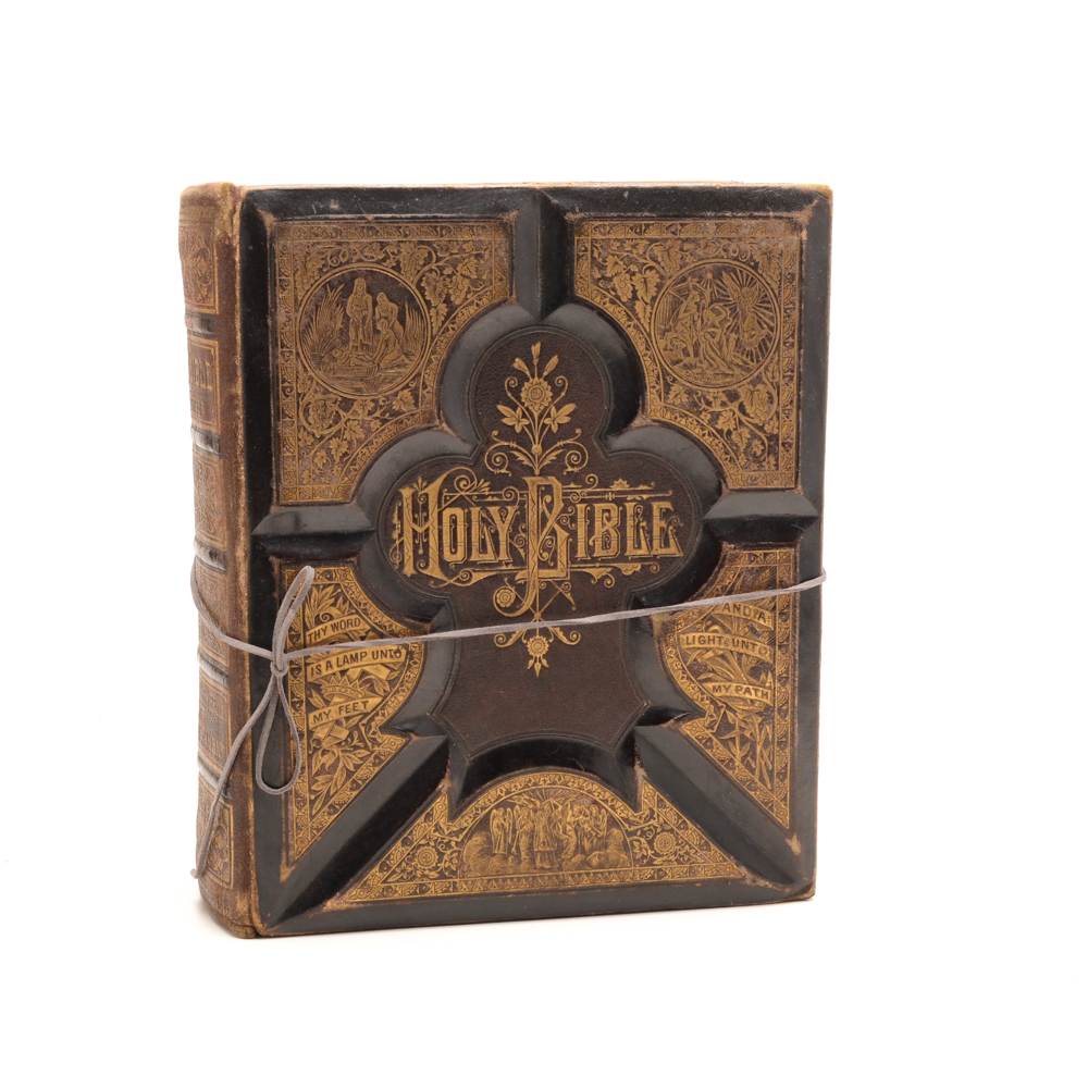 1872 Bible with Decorative Cover