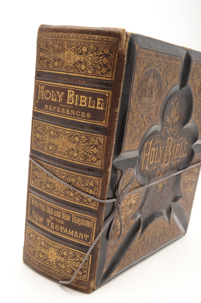 1872 Bible with Decorative Cover