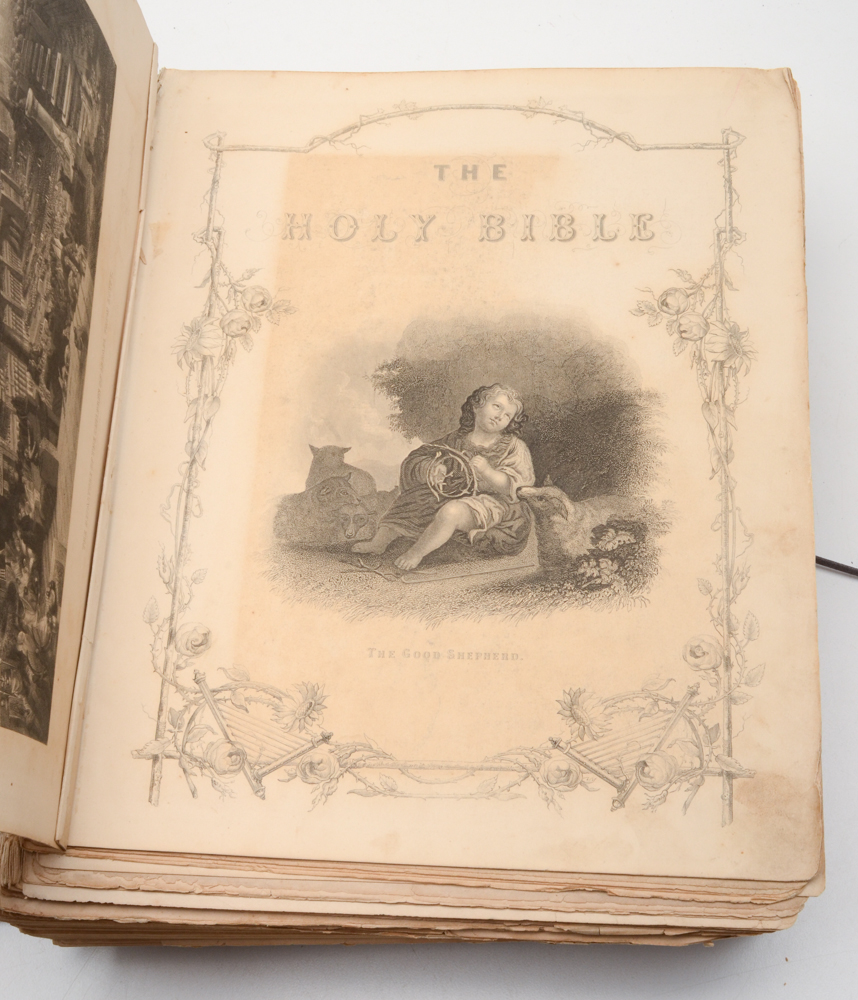 1872 Bible with Decorative Cover