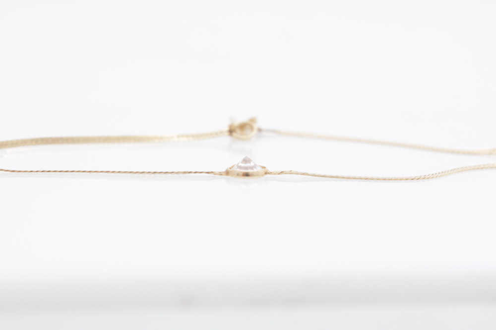 14K Yellow Gold and Cubic Zirconia Bracelet