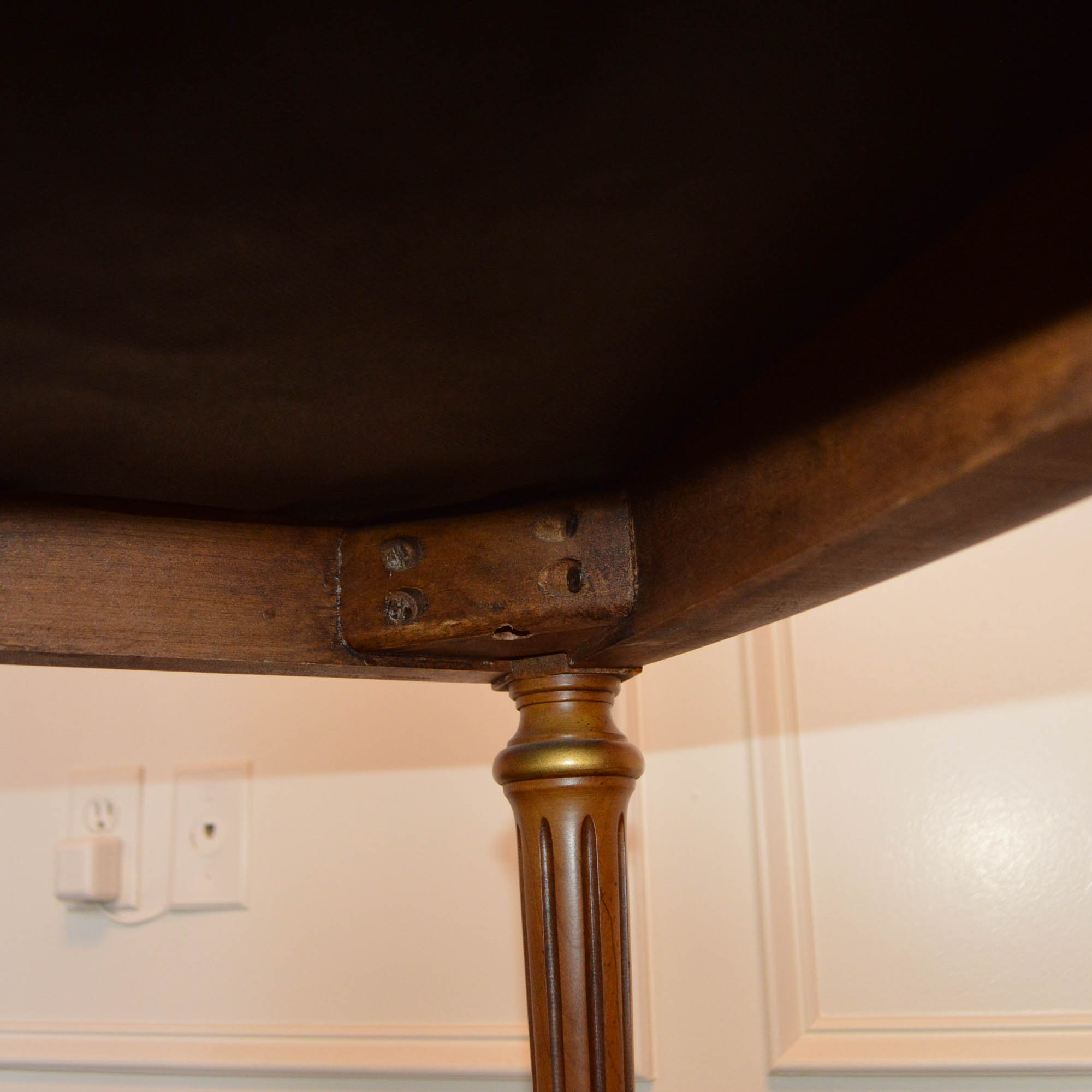 French Louis XVI Style Cane Back Dining Chairs by Henredon