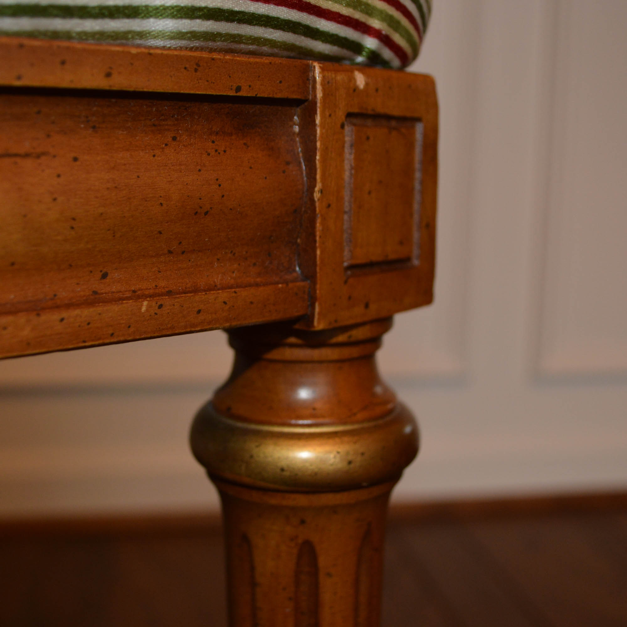 French Louis XVI Style Cane Back Dining Chairs by Henredon