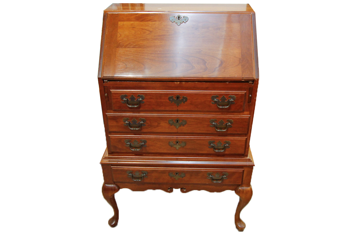 Queen Anne Style Secretary's Desk by Maddox Tables of Jamestown