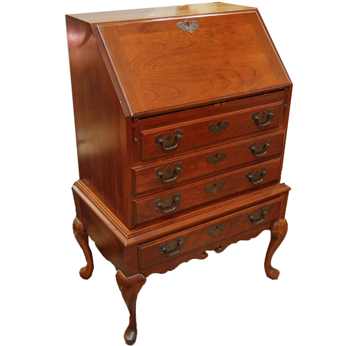 Queen Anne Style Secretary's Desk by Maddox Tables of Jamestown