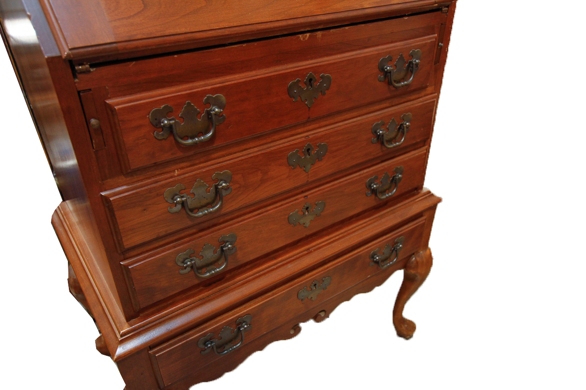 Queen Anne Style Secretary's Desk by Maddox Tables of Jamestown