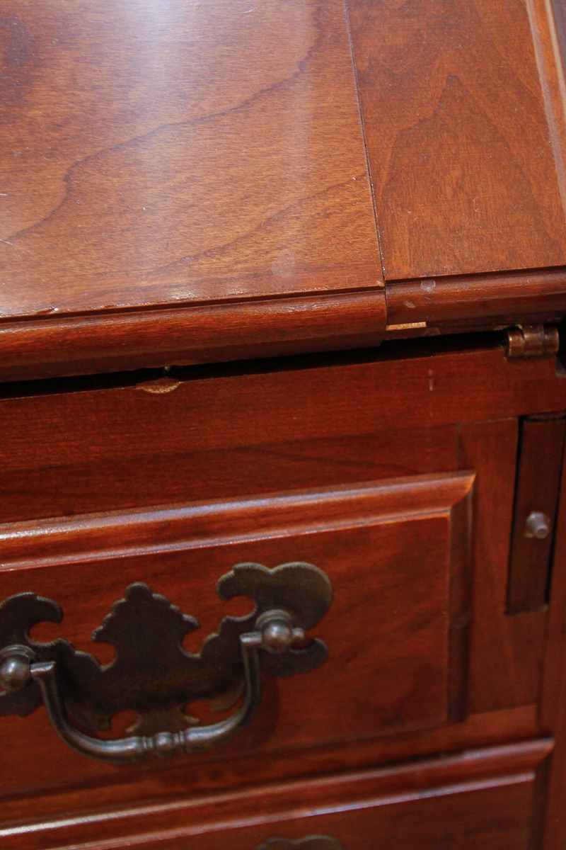 Queen Anne Style Secretary's Desk by Maddox Tables of Jamestown