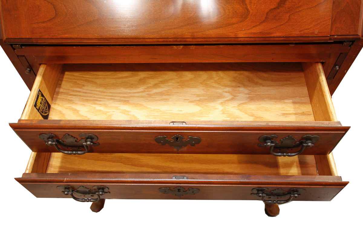 Queen Anne Style Secretary's Desk by Maddox Tables of Jamestown