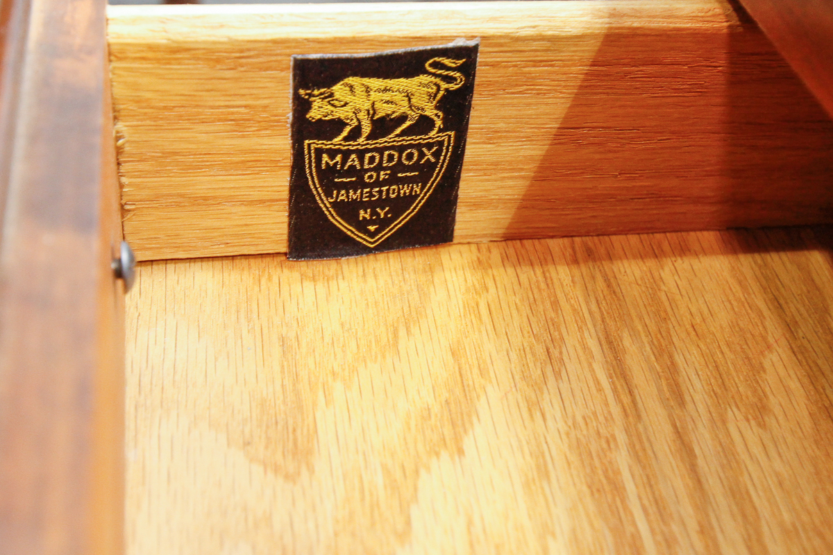 Queen Anne Style Secretary's Desk by Maddox Tables of Jamestown