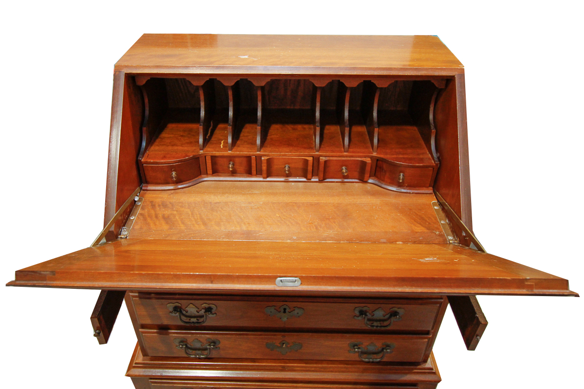 Queen Anne Style Secretary's Desk by Maddox Tables of Jamestown