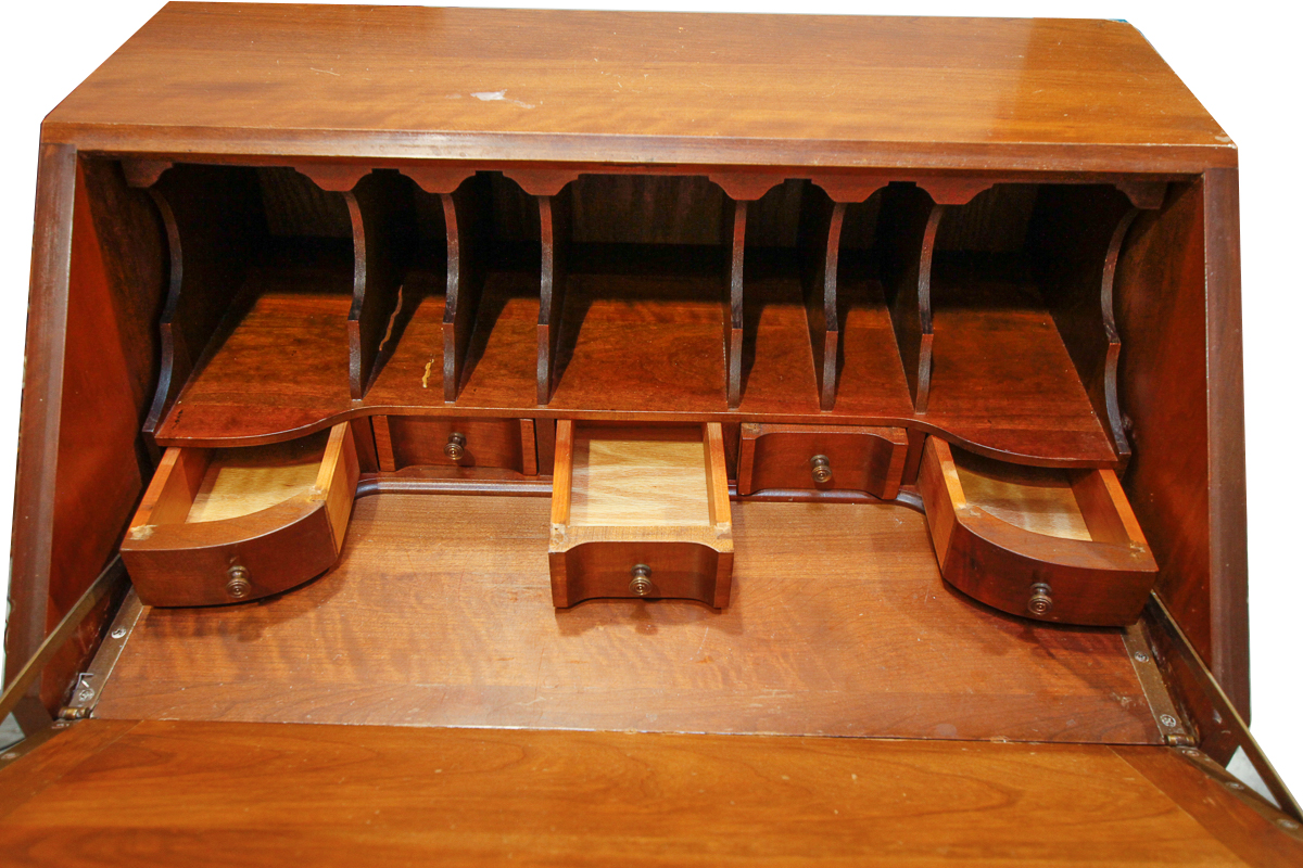 Queen Anne Style Secretary's Desk by Maddox Tables of Jamestown