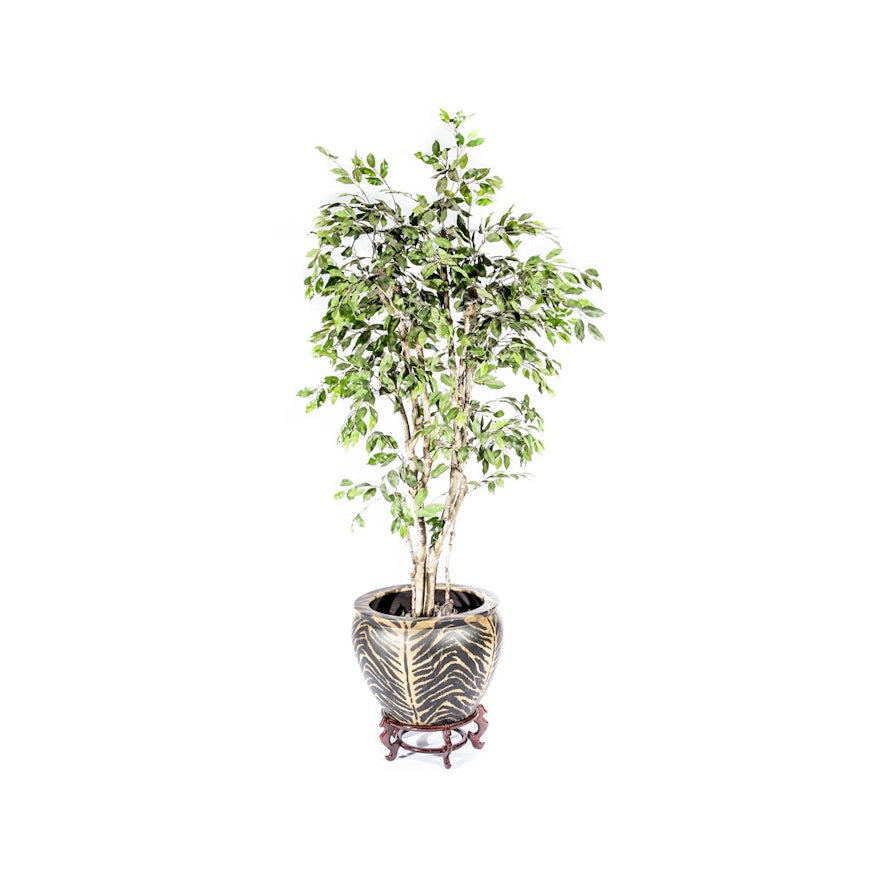 Faux Planted Decorative Tree