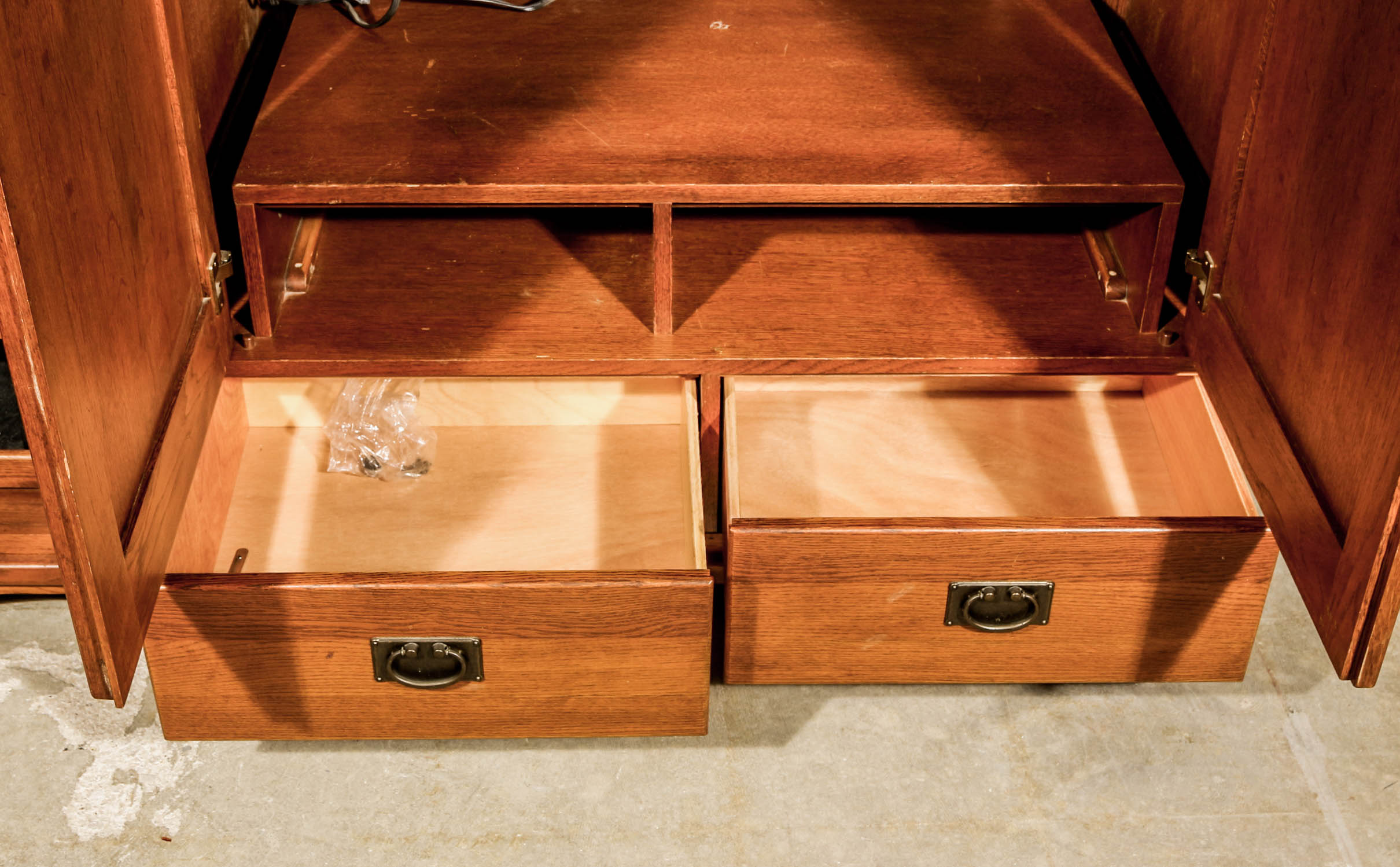 Mission Style Entertainment Center Cabinet by Hooker Furniture Co.