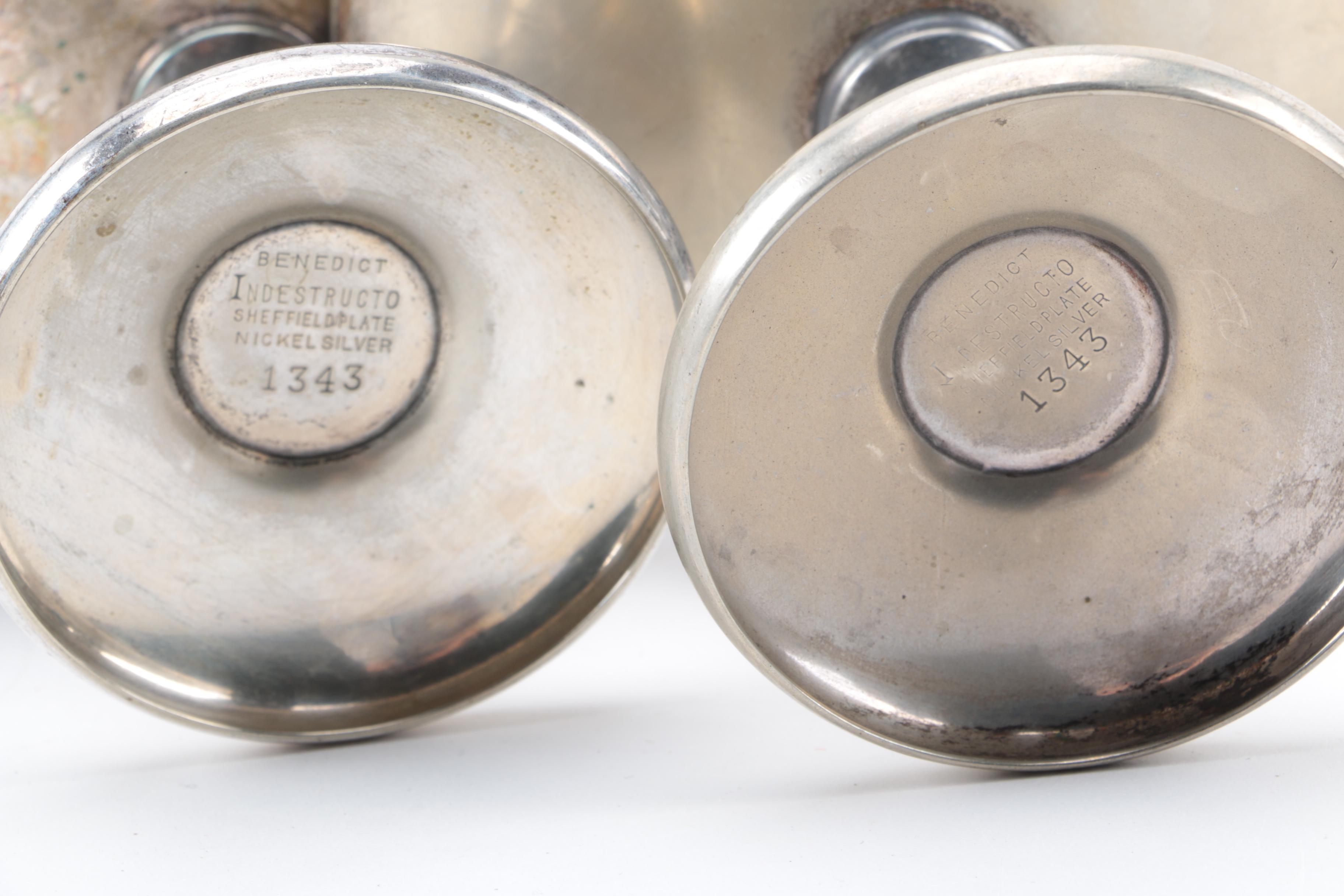 Benedict "Indestructo" Dessert Footed Dishes with Ice Cream Scoopers